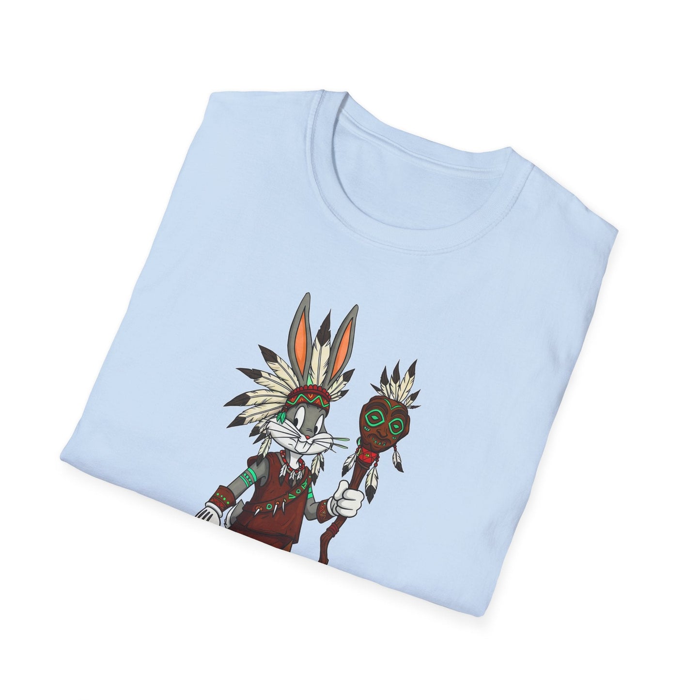 Bugs Bunny T Shirt Unisex Cartoon Character Design Gildan Softstyle 64000 Tee All Sizes
