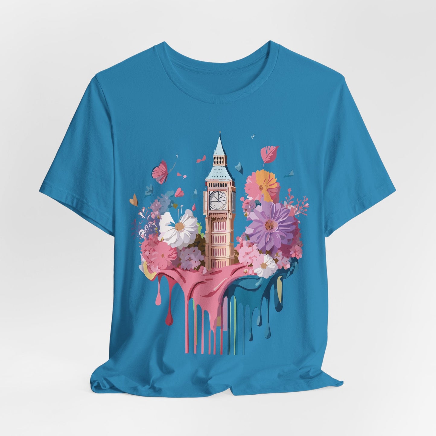Adelpha London Tourist Shirt Unisex Graphic Tee Vintage Inspired Art Jersey Short Sleeve