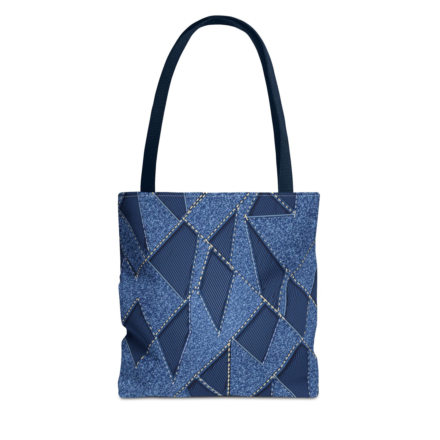 Denim Fabric Imitation Print Unisex Canvas Bag Poly Spun 3 Sizes Tote Bag 103