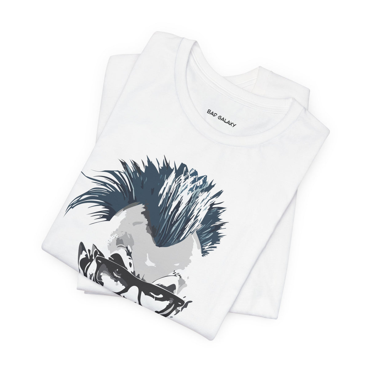 Punk Rock Graphic Unisex Cotton Bella+Canvas Tee with Art Design b32