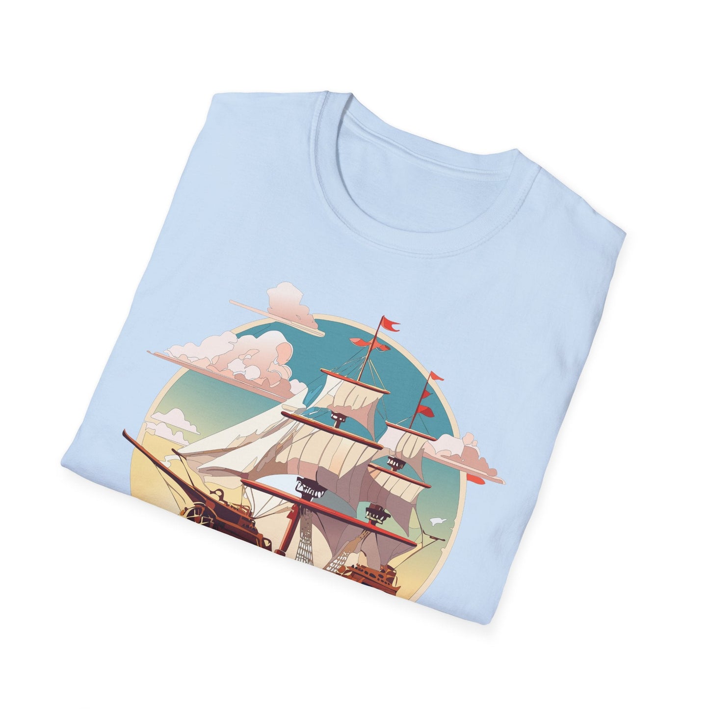 Unisex Ship T Shirts Frigate Vessel Tee Shirt Gildan Softstyle 64000 Cotton Comfort Premium Tee