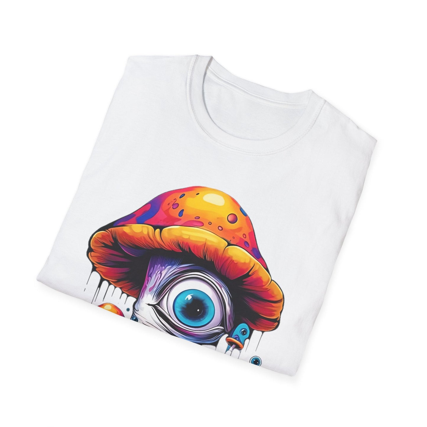 Unisex Mashroom T Shirt With Funny Mashroom Art Design Gildan Softstyle Tee For Everyday Comfort
