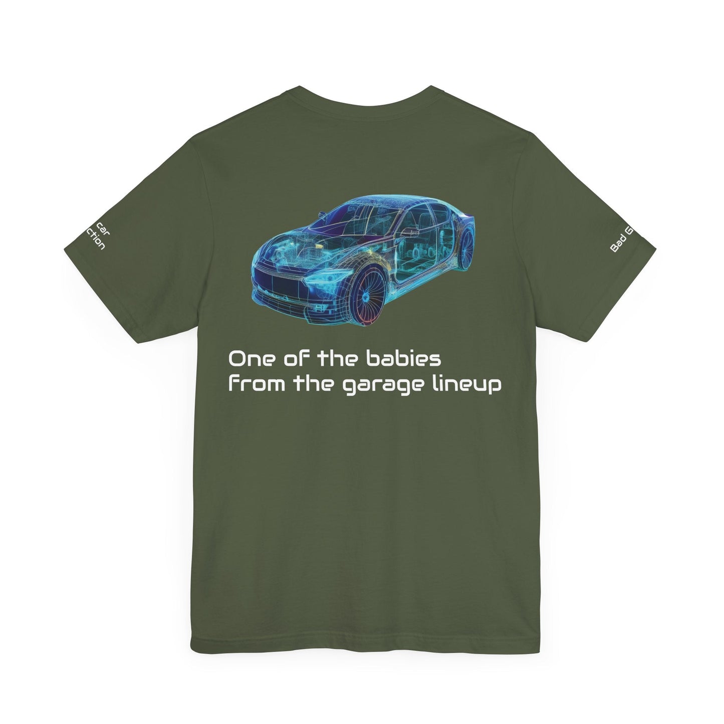 Car Graphic Tee Shirt For Auto Lovers 100 Percent Cotton Made In USA Eco Friendly Ink