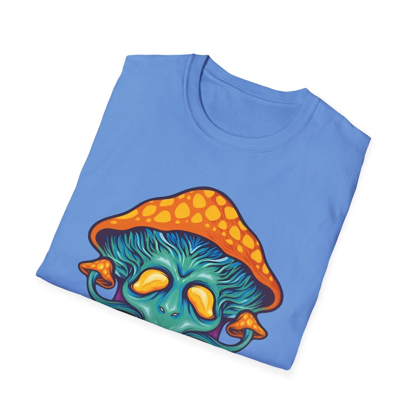 Mashroom T Shirt Unisex Funny Mushroom Design Tee 100 Percent Cotton Softstyle Collection