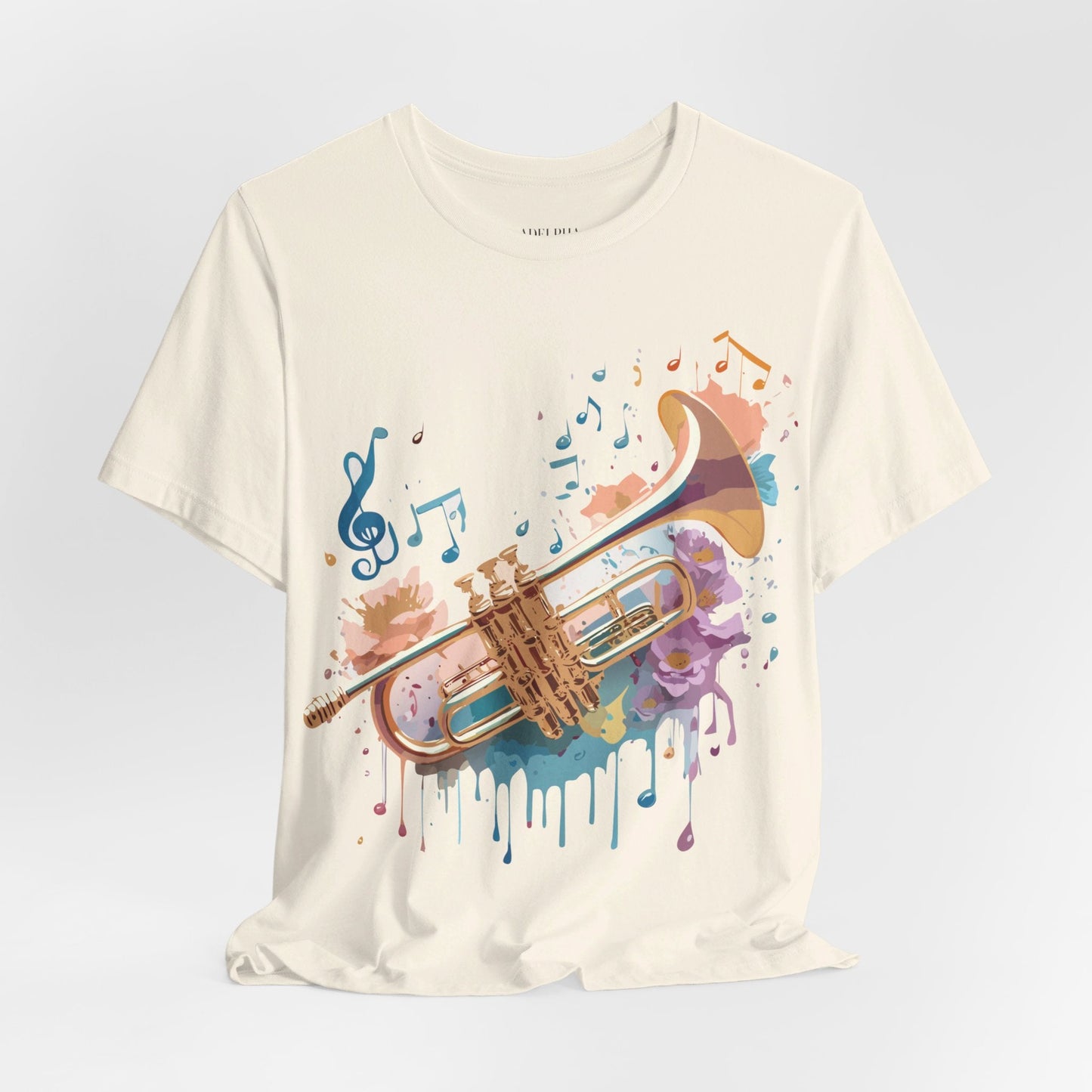 Music Graphic T Shirt Unisex Vintage Inspired Art Tee Adelpha Short Sleeve Design
