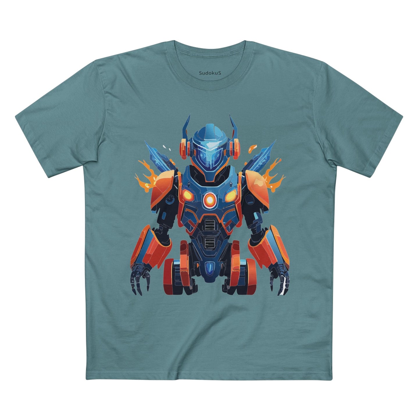 Cyborg Robot Graphic Unisex 100 Cotton Staple Tee 4