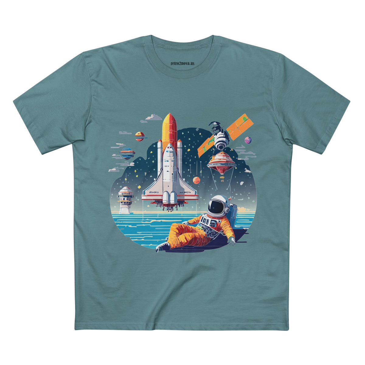Cosmos Astronaut Graphic Tee Staple Unisex 100 Cotton Tee Shirt - CS-35