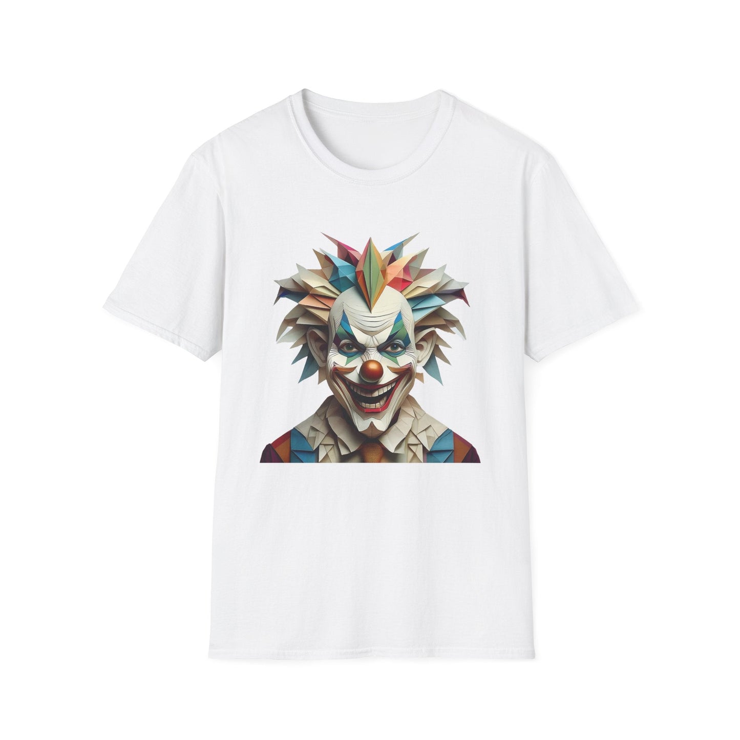 Clown Shirt Unisex Funny Circus Tee Gildan Softstyle 64000 Short Sleeve Cotton Tee