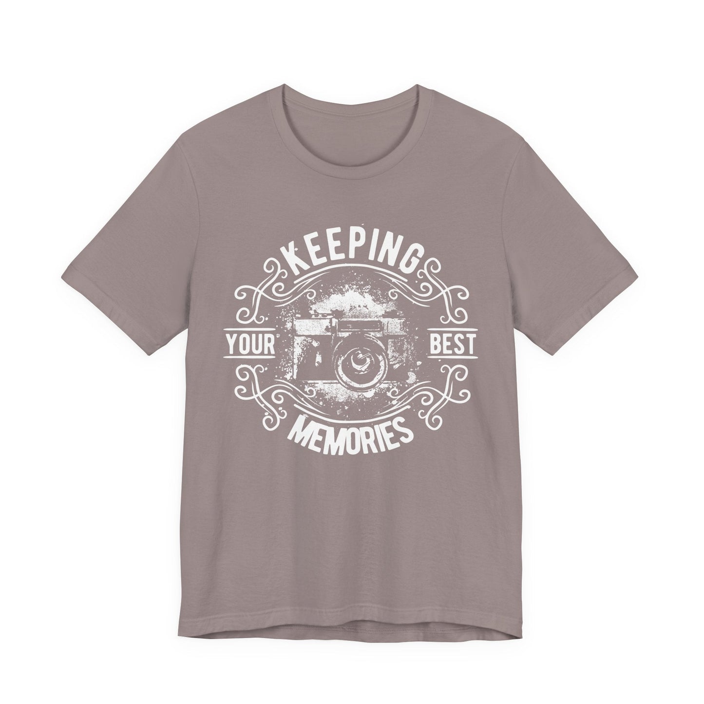 Keeping Your Best Memories T-Shirt Vintage Camera Graphic T-Shirt A-5