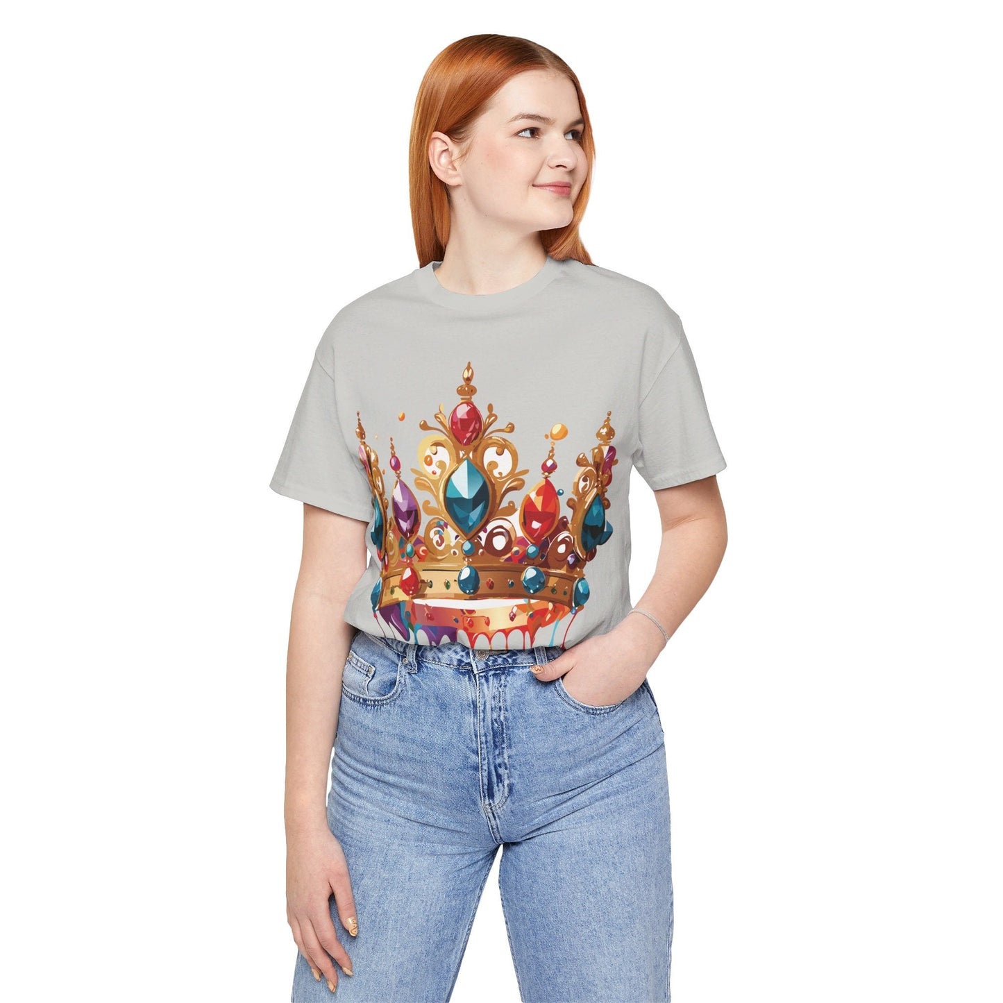 Adelpha Vintage Inspired Graphic Tee Crown Shirt Unisex Short Sleeve Art Design Edition