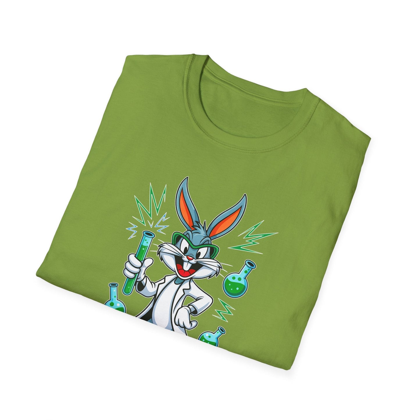 Bugs Bunny T Shirt Unisex Softstyle Cartoon Tee 100 Percent Ring Spun Cotton Graphic Artwork