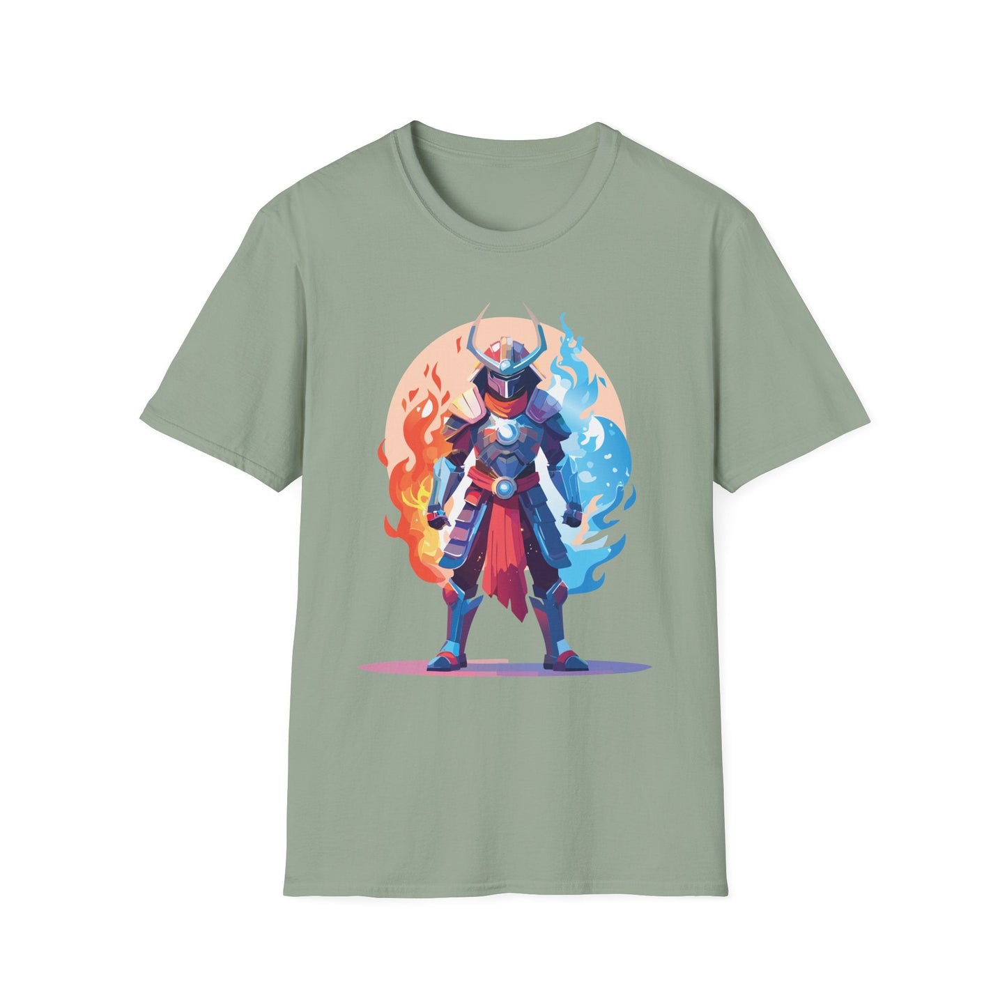 Samurai Shirt Unisex Gildan Softstyle 64000 Tee 100 Percent Ring Spun Cotton Comfortable