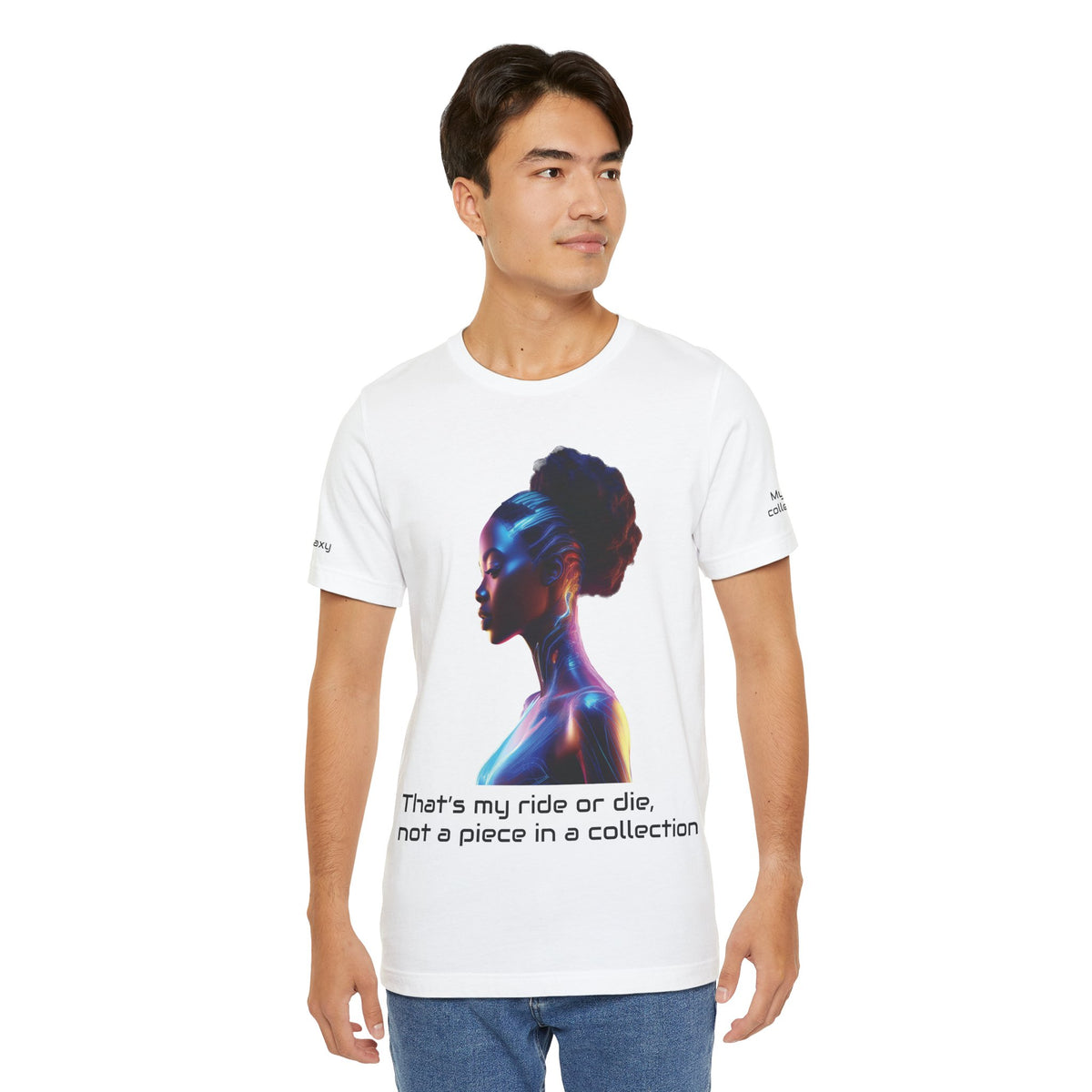 Car Graphic Unisex Cotton Bella+Canvas Tee with Art Design b16