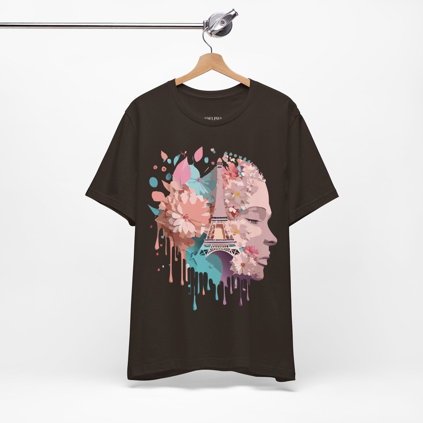 Tourist Shirt Paris Graphic Tee Unisex Jersey Short Sleeve Premium Vintage Inspired Adelpha Artwork