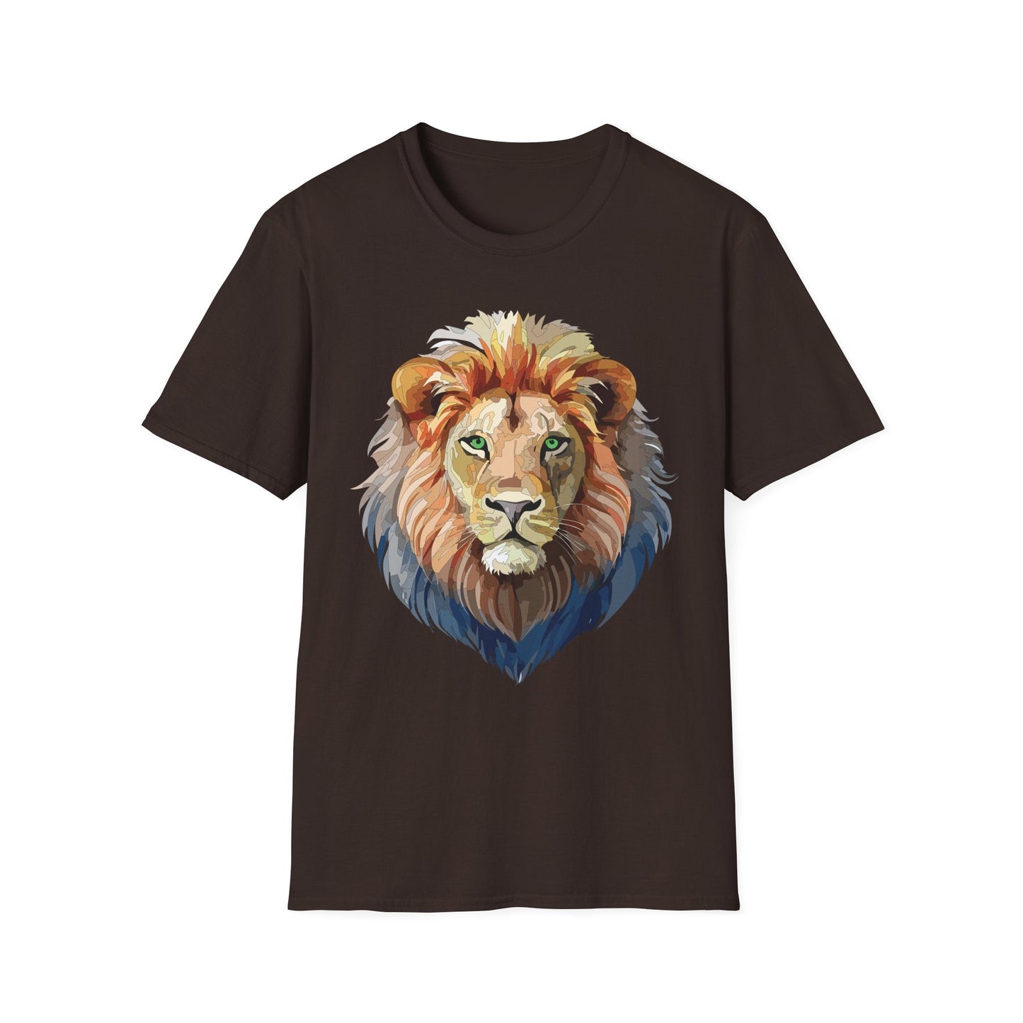 Lion Shirt Unisex Animal Tee Gildan Softstyle 64000 Cotton Comfort