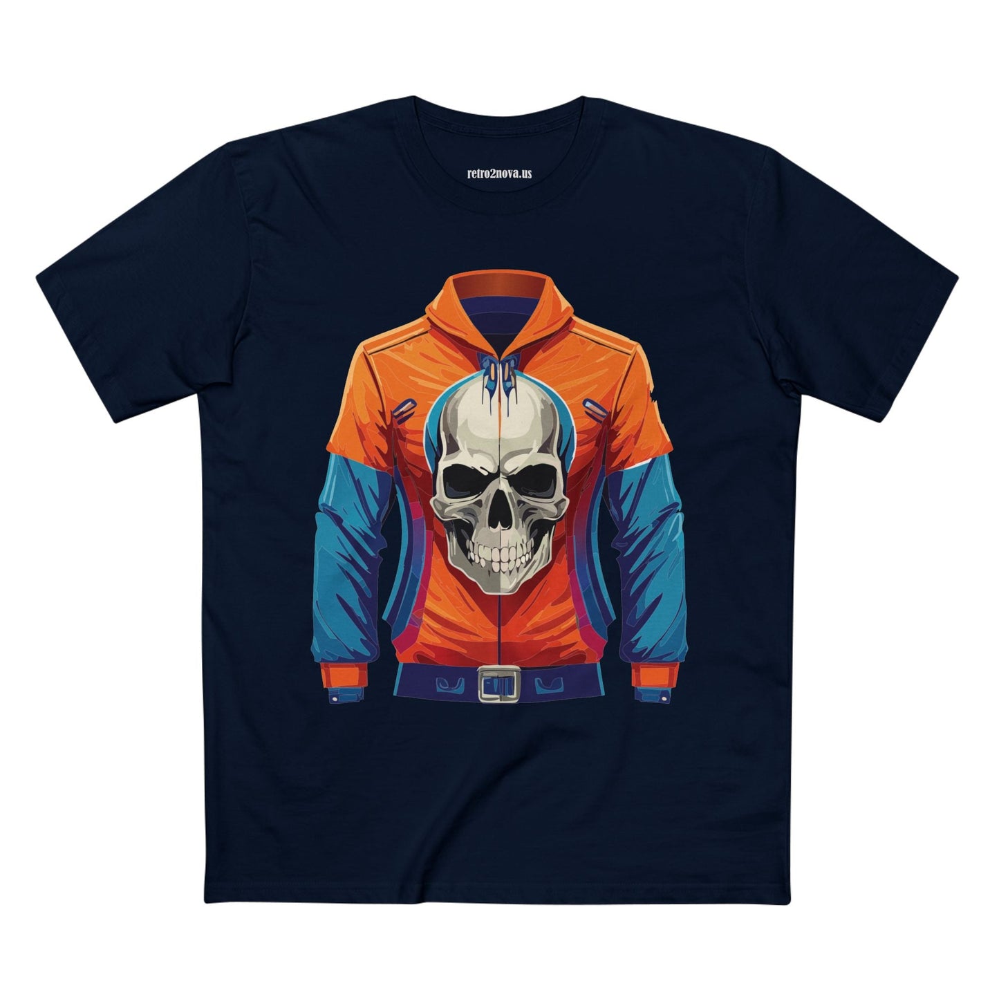 Skull And Skeleton Shirt Unisex Premium Cotton Tee Original Art Design Retro2Nova