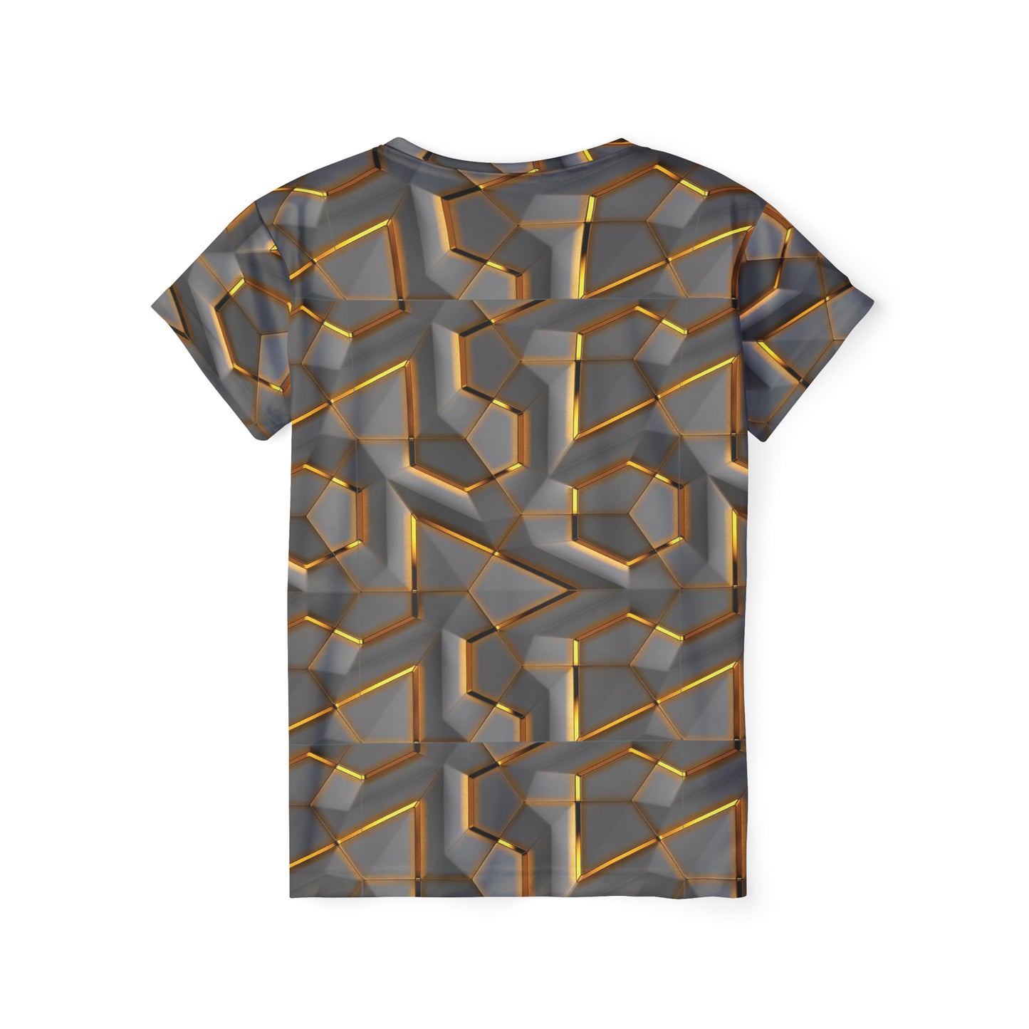 Camiseta de poliéster con estampados abstractos