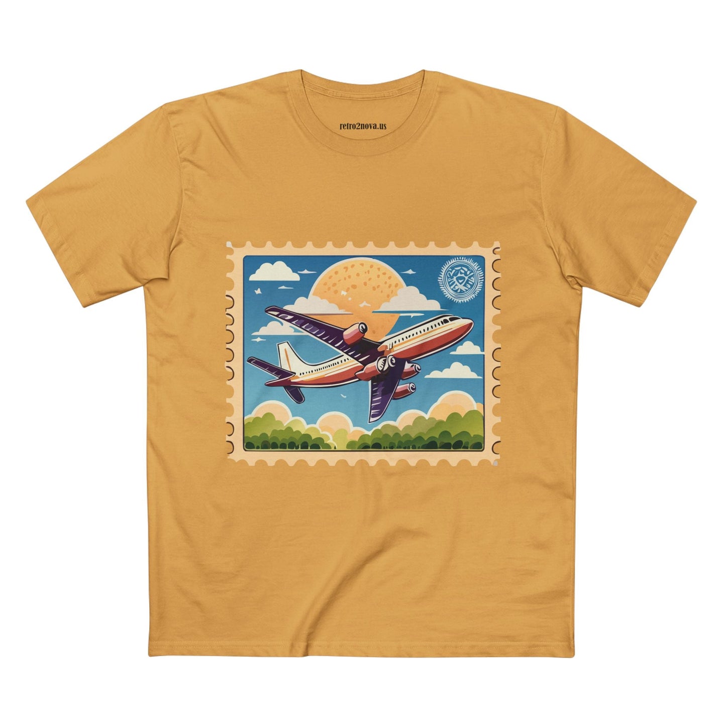 Postage Stamp Shirt Unisex Premium Cotton Tee PS13 Original Art Design Retro2Nova