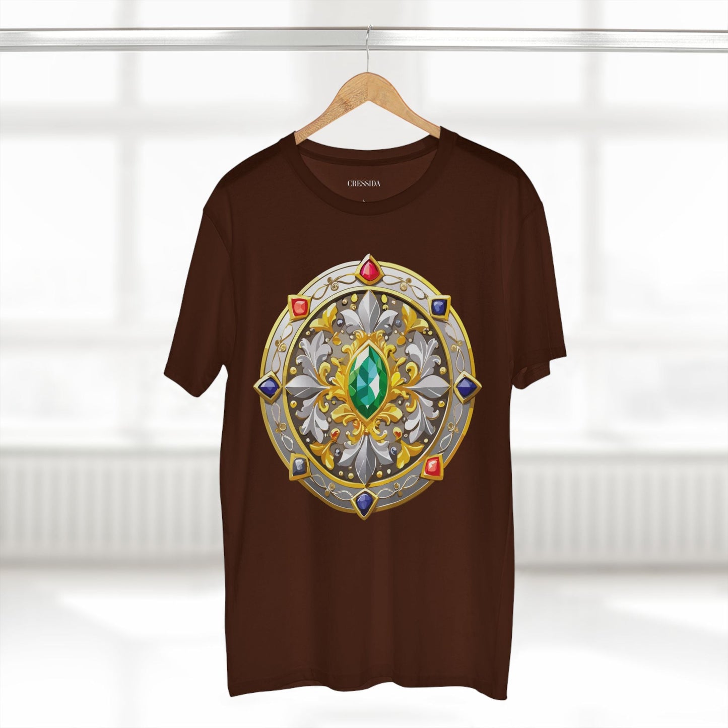 Medallion Graphic T-Shirt Unisex 100 Cotton With Gold Art Design Medal Tee 5