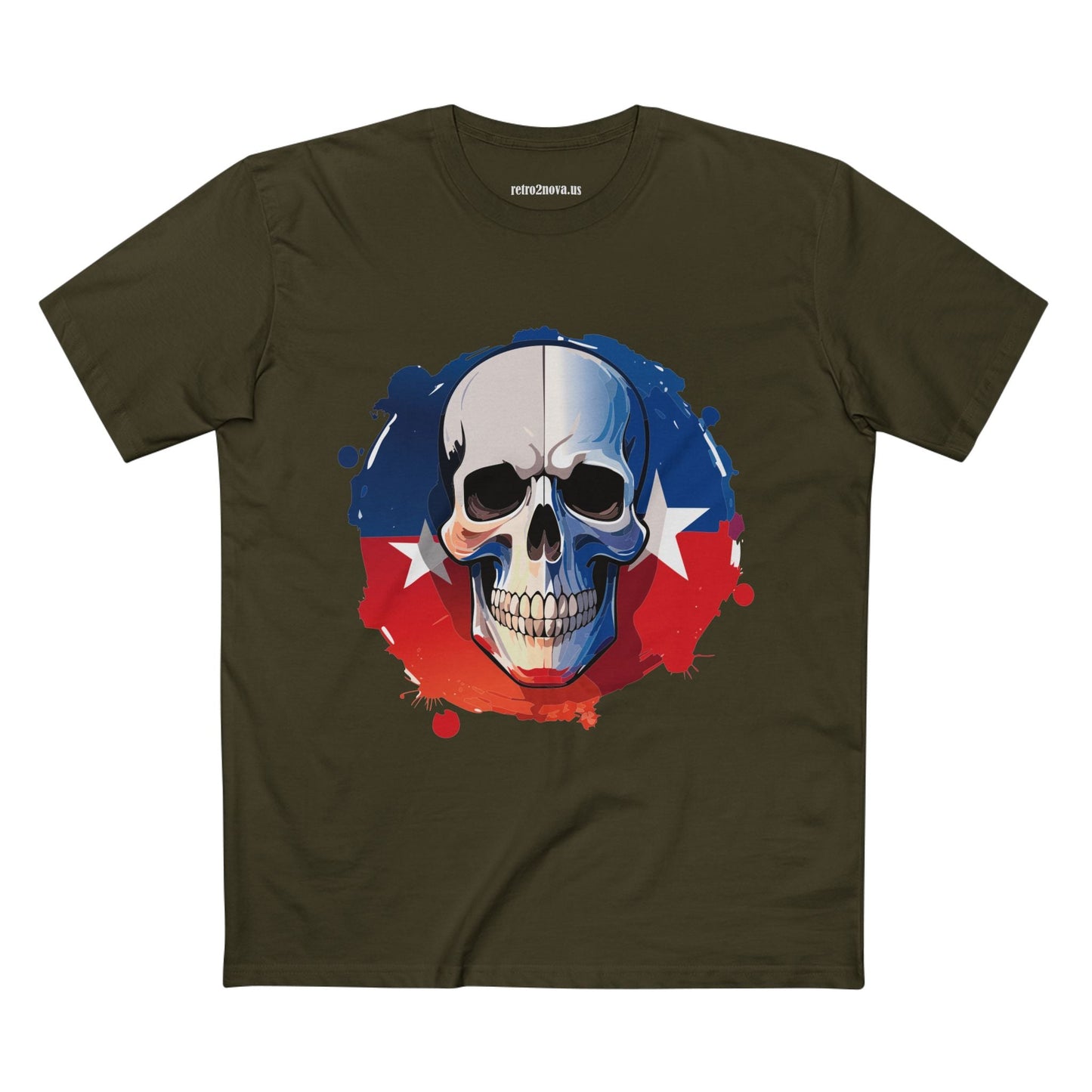 Skull And Skeleton Shirt Unisex Premium Cotton Tee With Original Art Design From Retro2Nova
