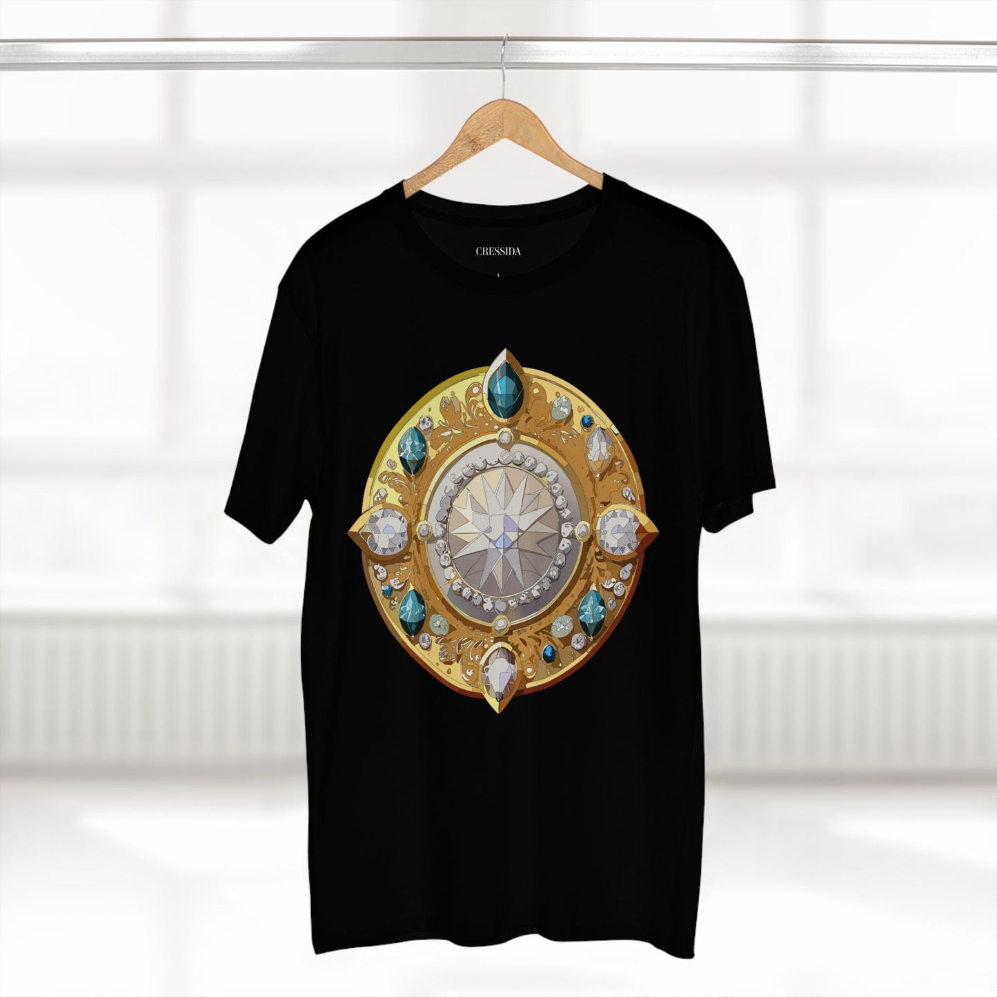 Medallion Graphic T-Shirt Unisex 100 Cotton With Gold Art Design Medal Tee 11