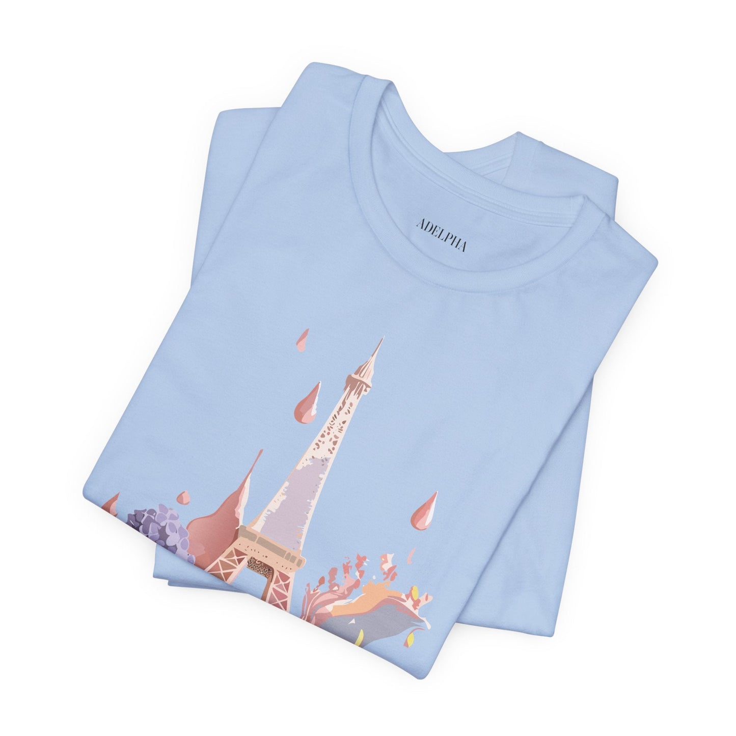Paris Tourist Shirt Unisex Graphic Tee Vintage Inspired Artwork by Adelpha Short Sleeve Jersey