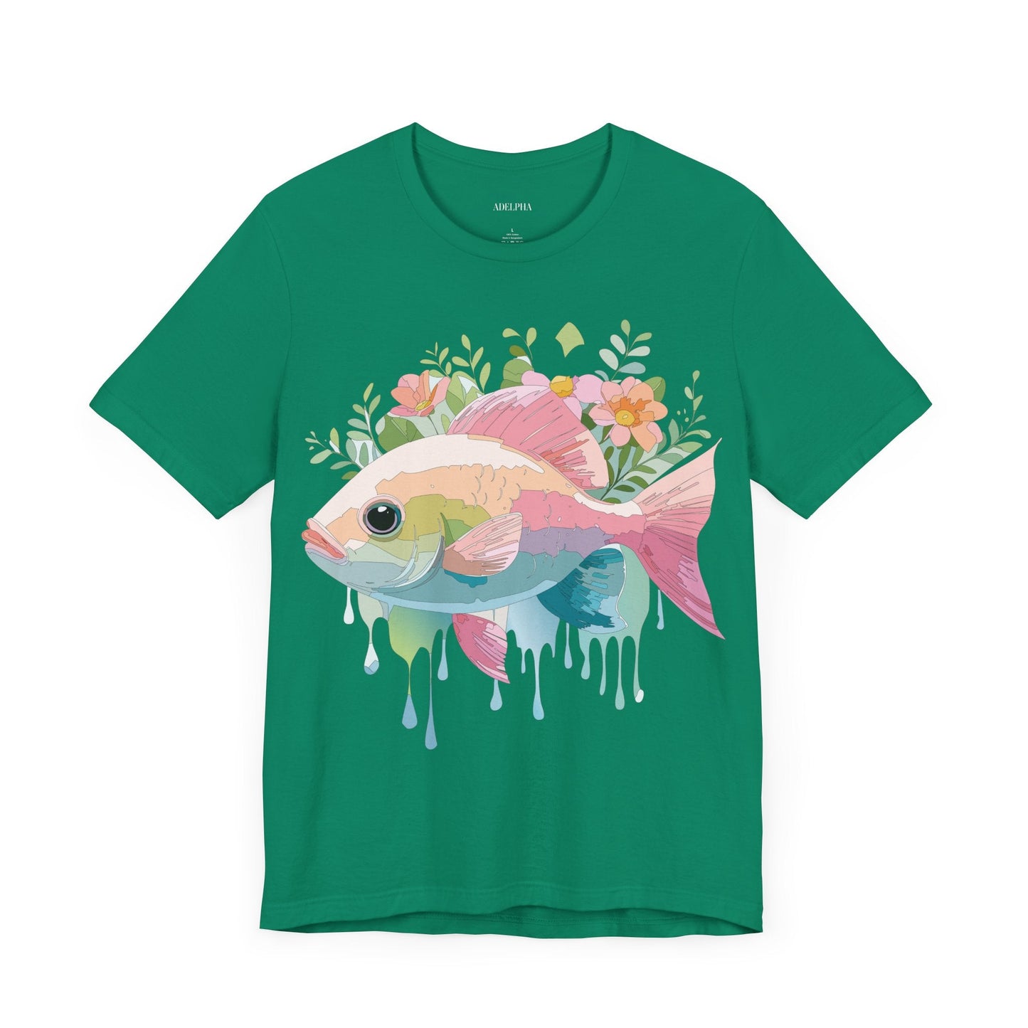 Fish Shirt Graphic Tee Unisex Adelpha Art Design Vintage Inspired Artwork for Everyday Wear