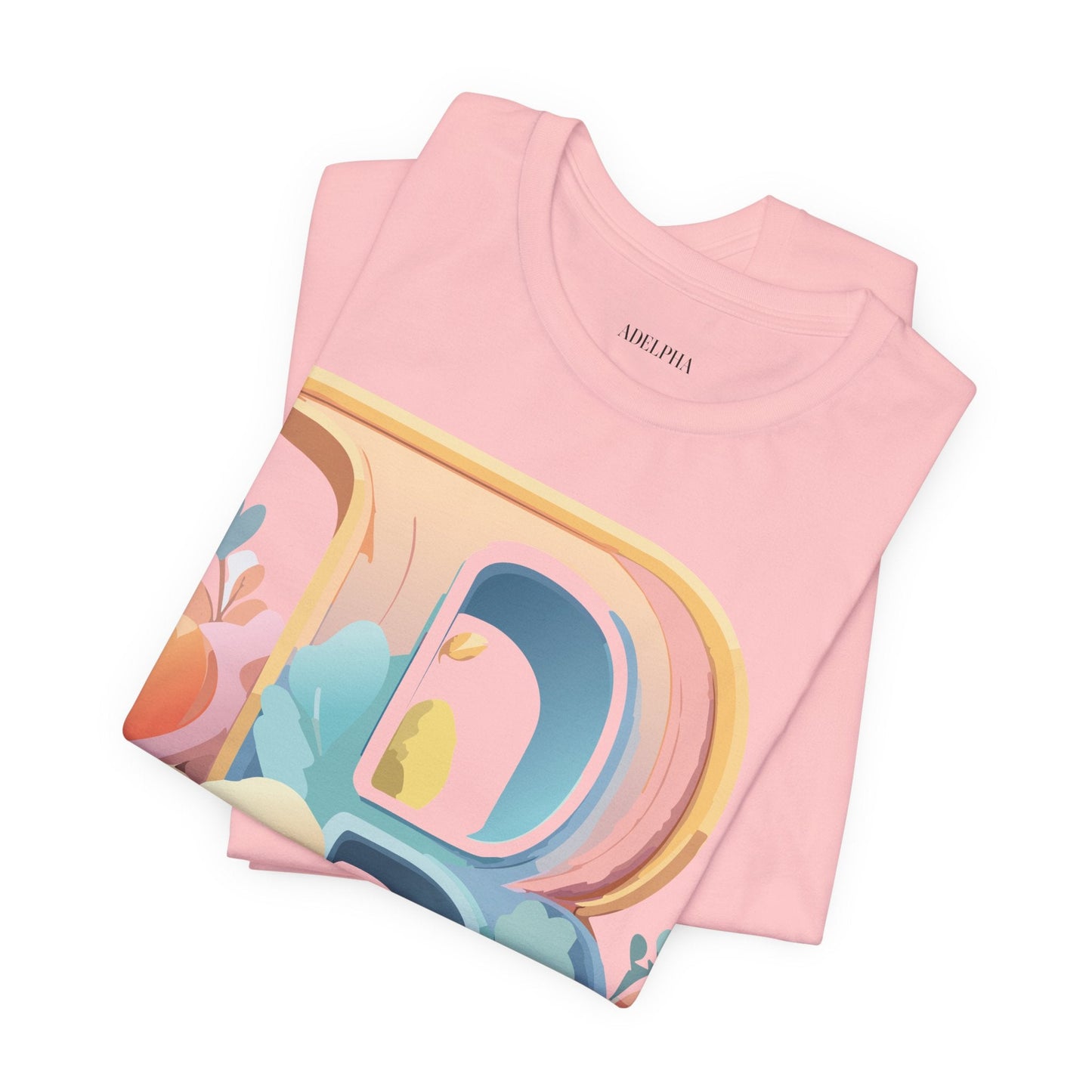 Letter B Graphic Tee Unisex Jersey Short Sleeve Shirt By Adelpha Vintage Artwork