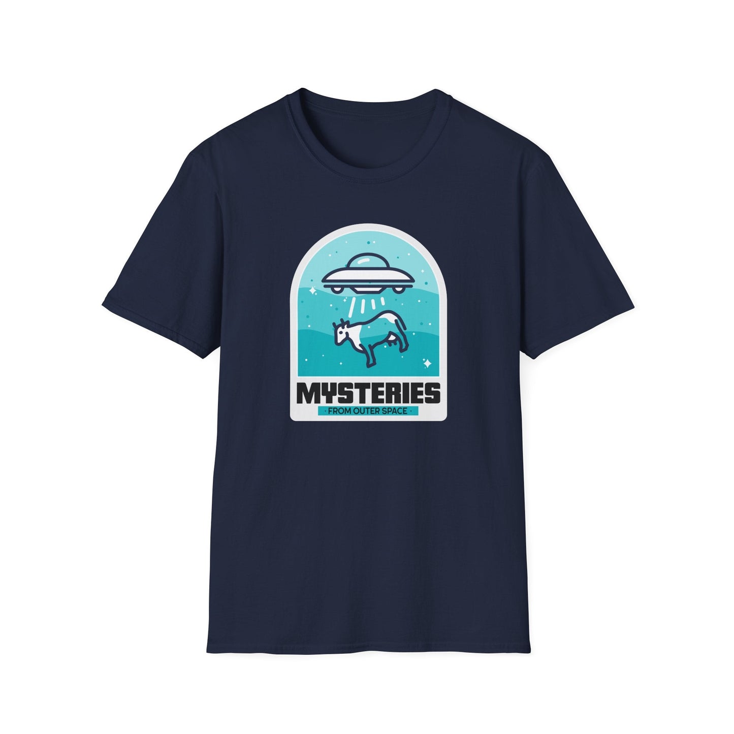 Mysteries UFO Abduction TShirt  Retro Alien Space Graphic Tee