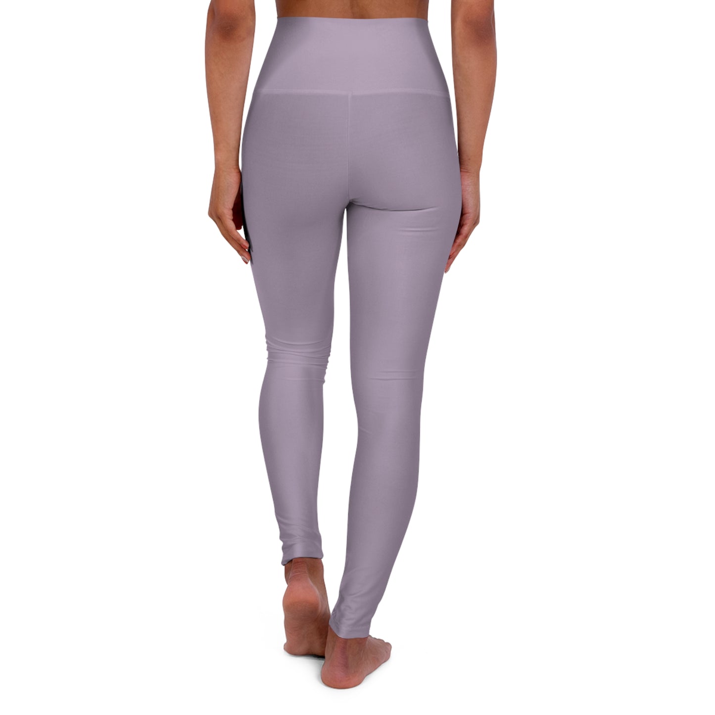Dusty Rose Fog Color High-Waist Yoga Leggings Women's Seamless Poly-Span Stretchy Pants XS-2XL
