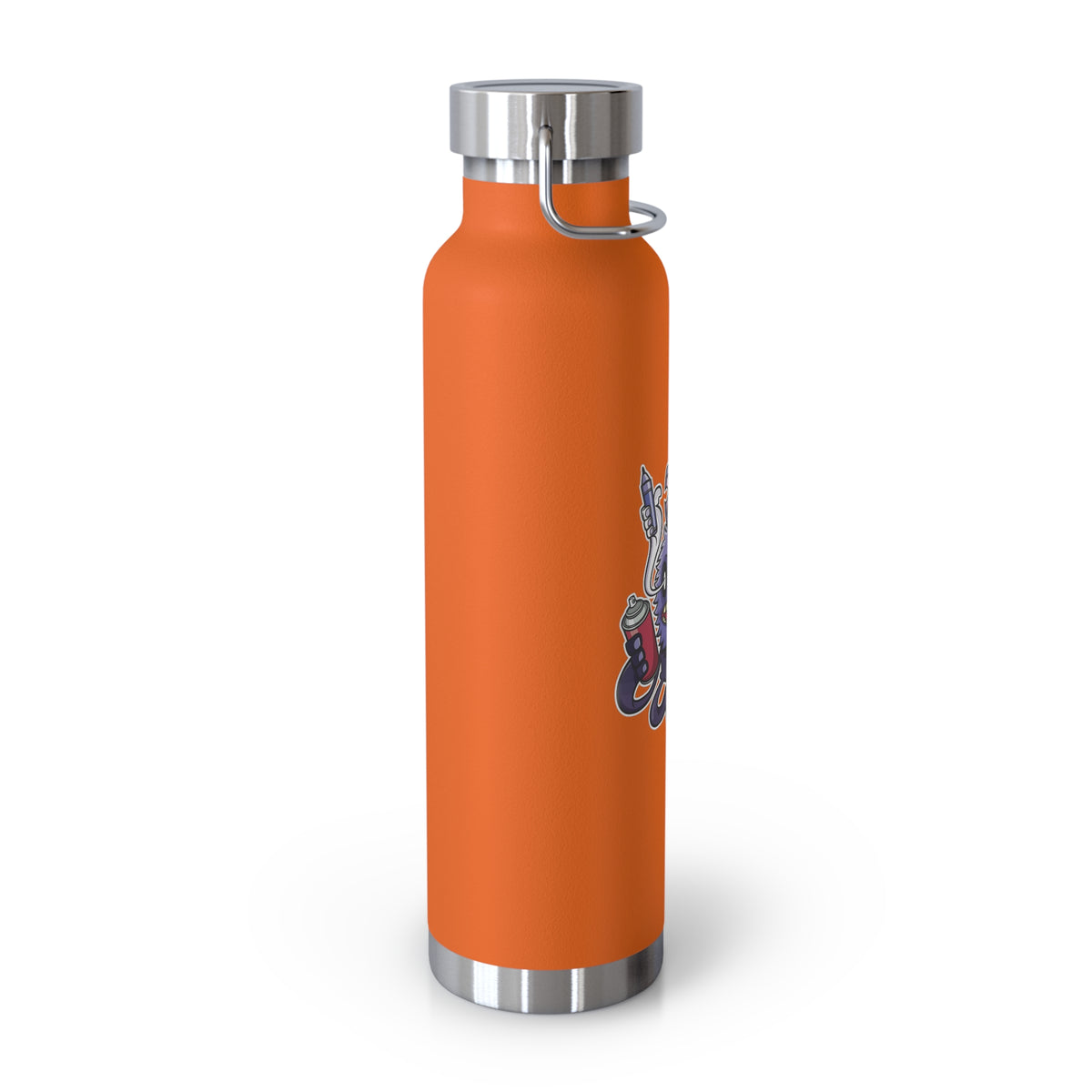 22oz Copper Insulated Water Bottle with Cartoon Design - CV66