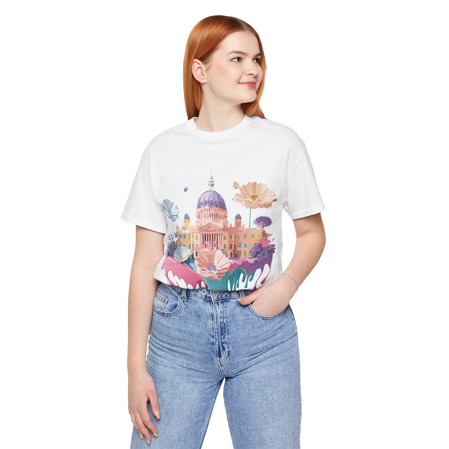 Madrid Tourist Shirt Unisex Graphic Tee With Vintage Adelpha Art Design Short Sleeve