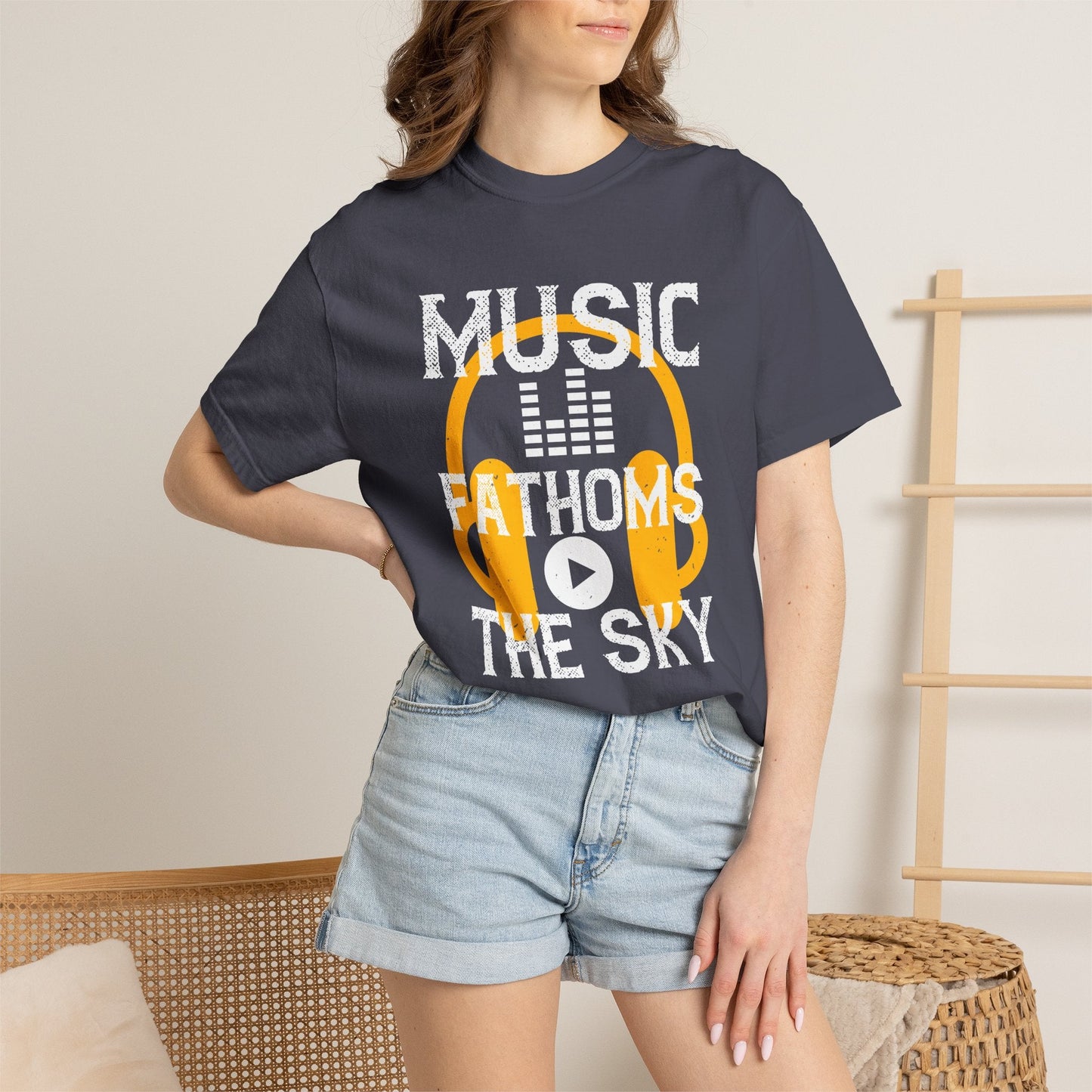 Music Graphic Design Unisex Cotton T-shirt m24
