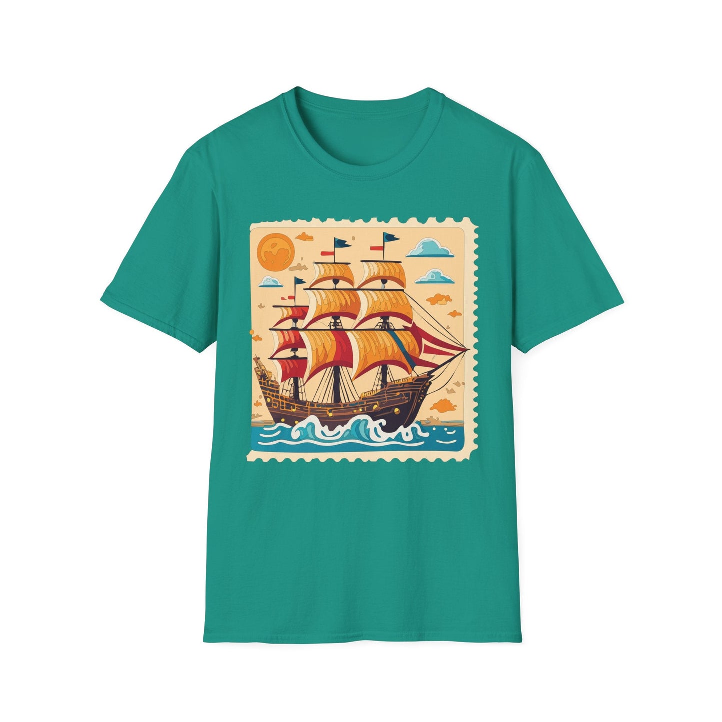 Ship T Shirts Frigate T Shirts Vessel Tee Shirt Unisex Gildan Softstyle 64000 Comfort Fit