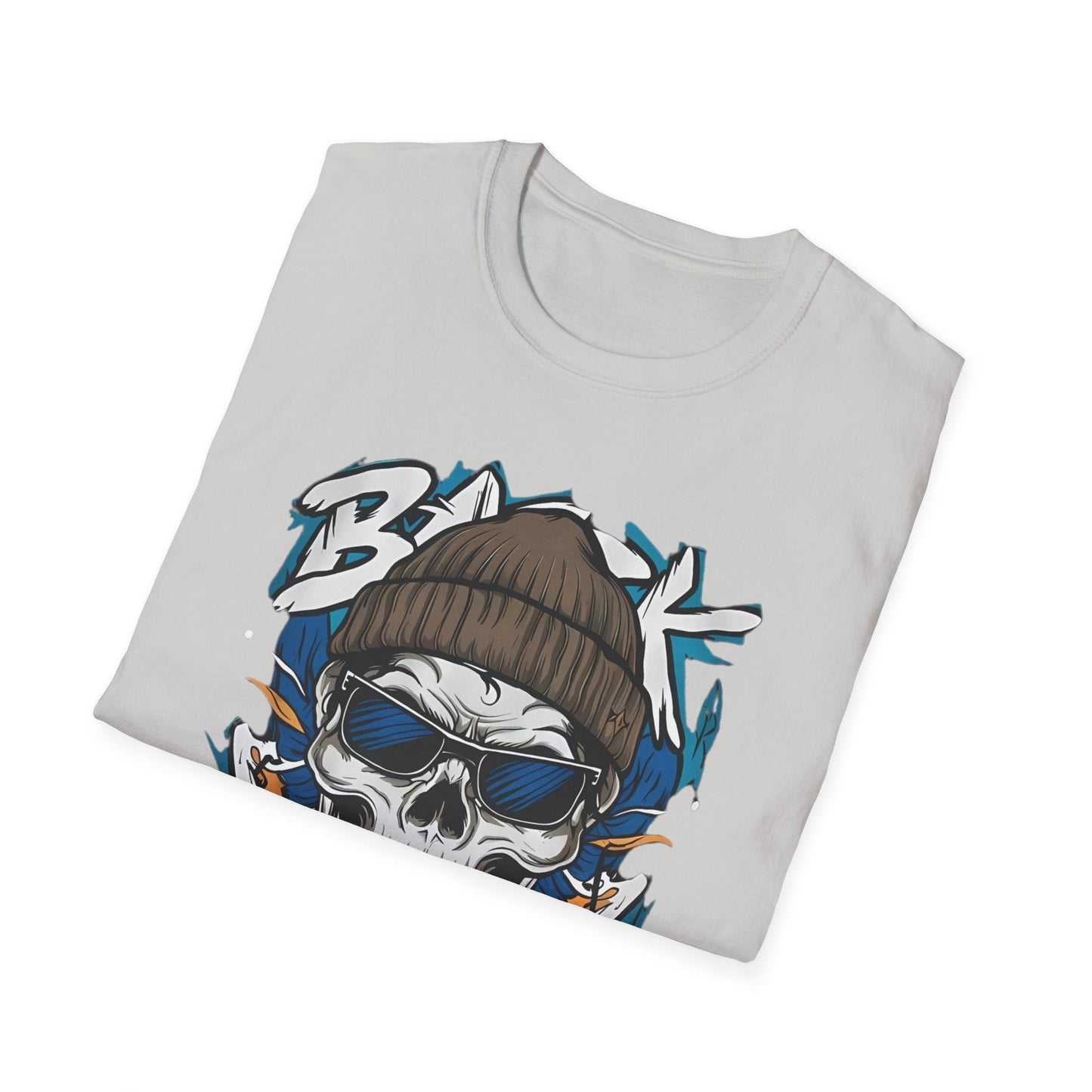 Gildan Softstyle Skull Tee Shirt Unisex Skeleton Design 100 Percent Cotton Graphic Tee