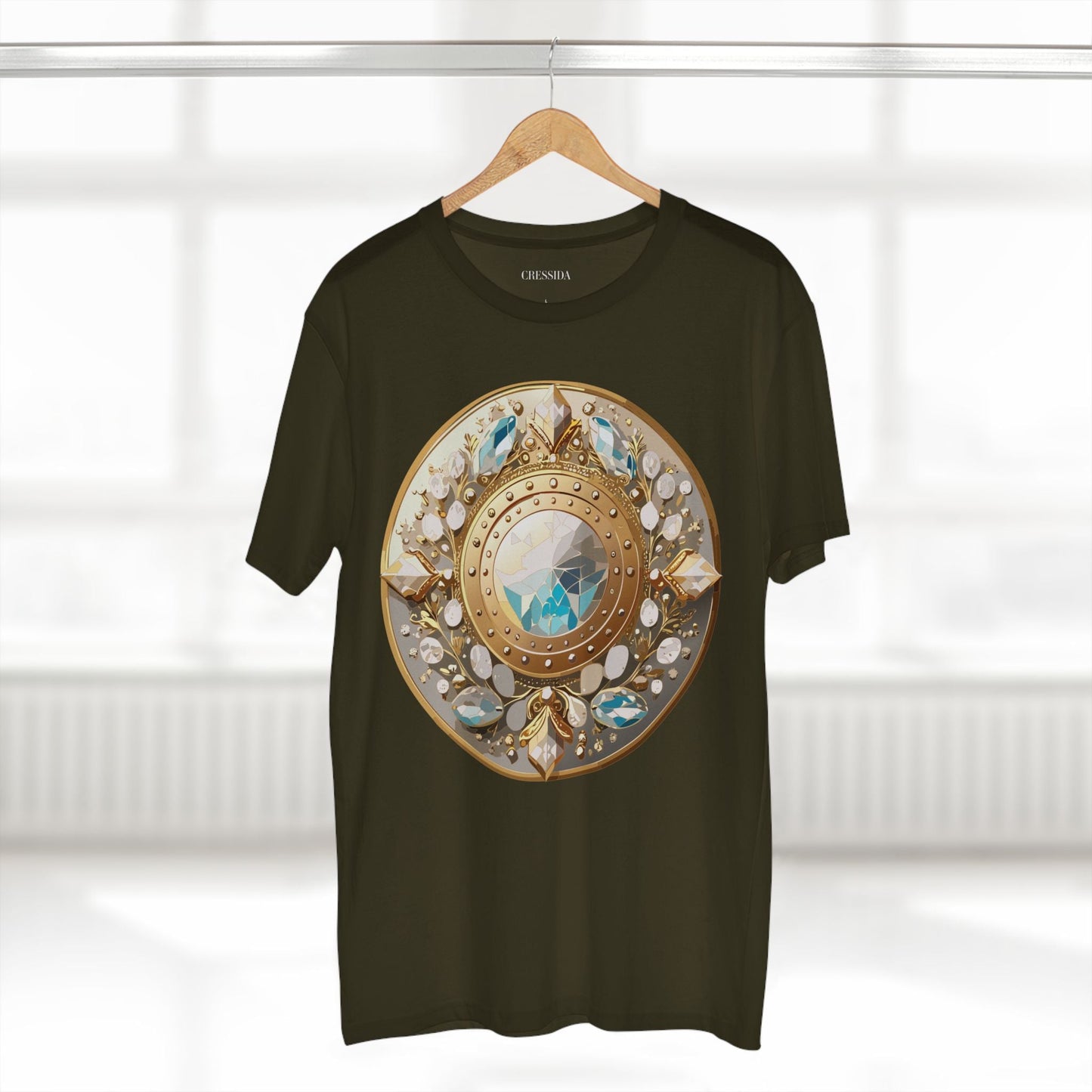 Medallion Graphic T-Shirt Unisex 100 Cotton With Gold Art Design Medal Tee 19