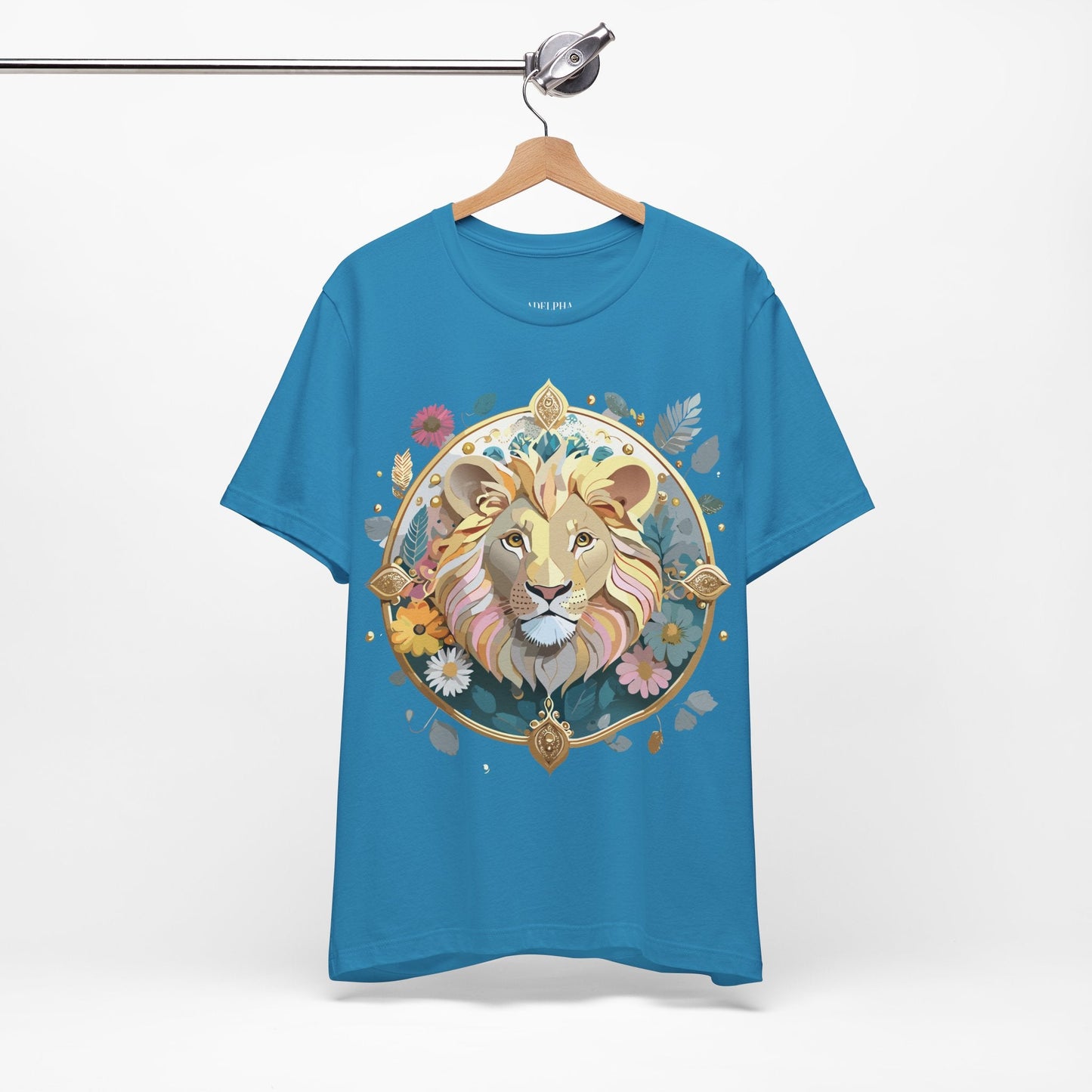 Adelpha Medallion Graphic Tee Unisex Short Sleeve Vintage Inspired Art Design Shirt