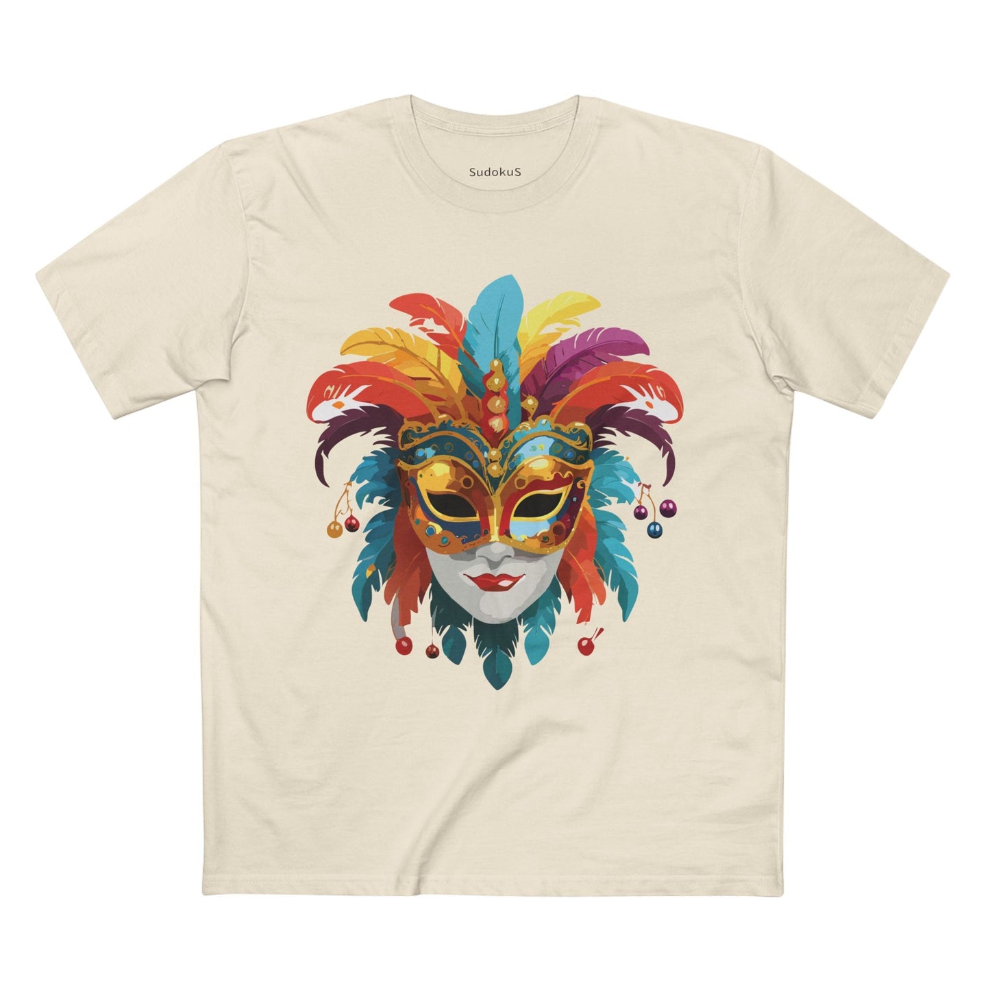Mask Graphic Unisex 100 Cotton Staple Tee 10
