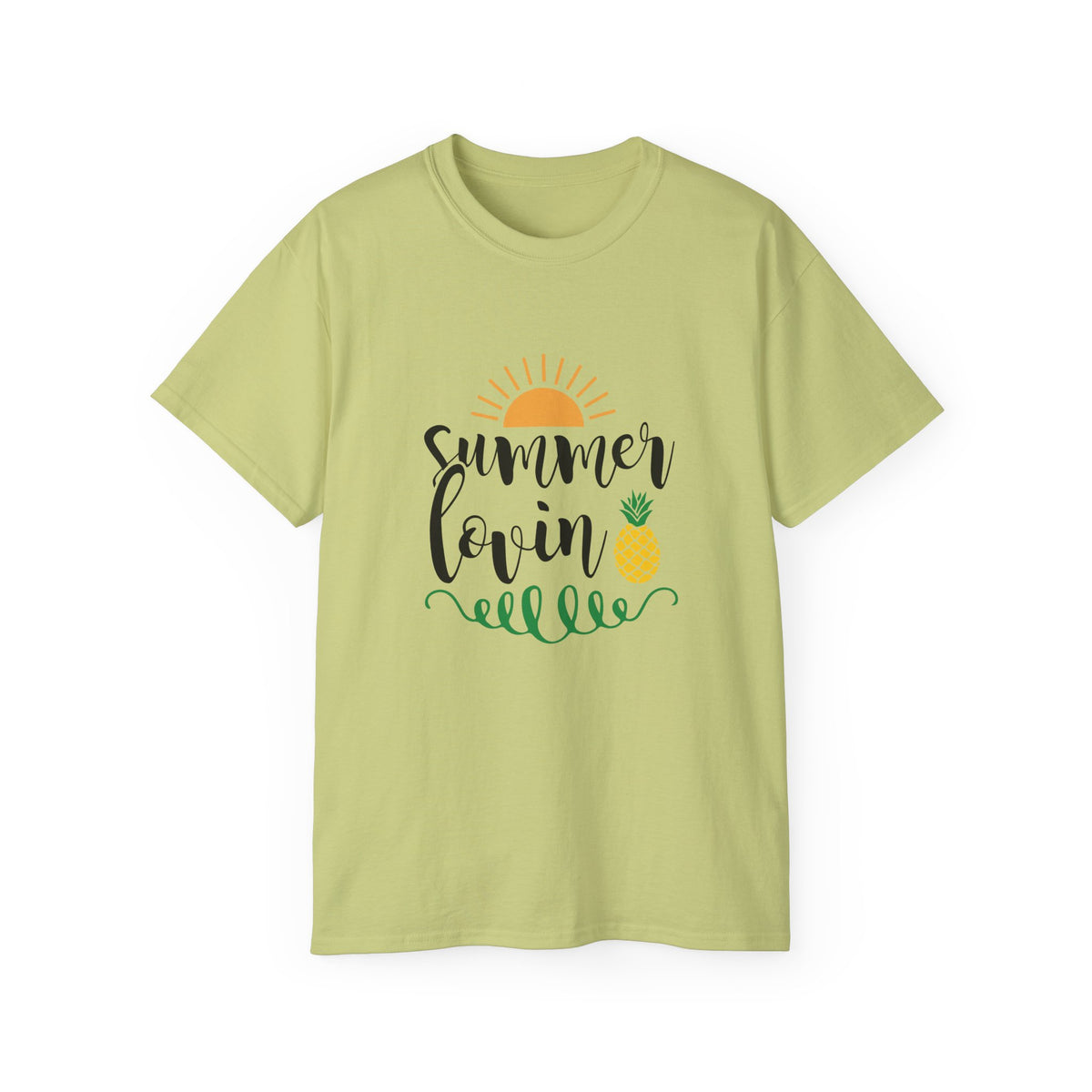 Summer Lovin sun and pineapple T-Shirt | beach vibes, tropical script