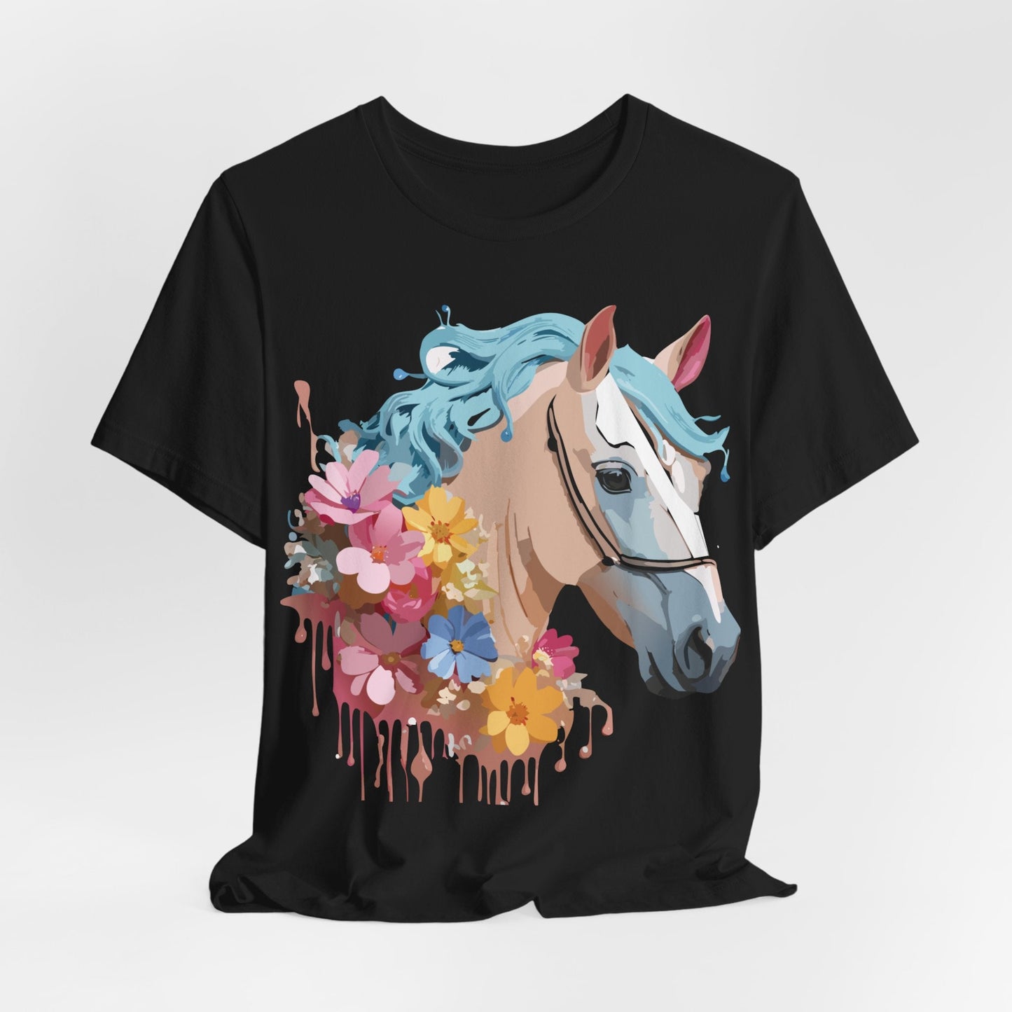 Unisex Horse Graphic Tee From Adelpha Vintage Inspired Art Shirt Short Sleeve Jersey