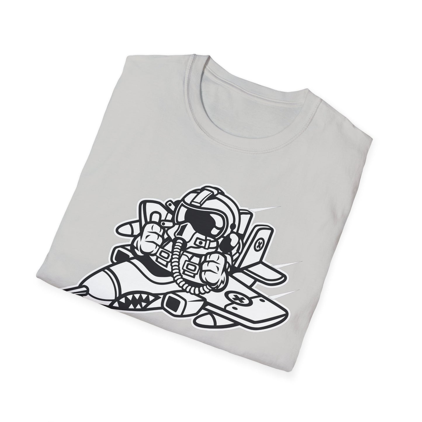 Unisex Cotton T-Shirt with Cartoon Graphic Design