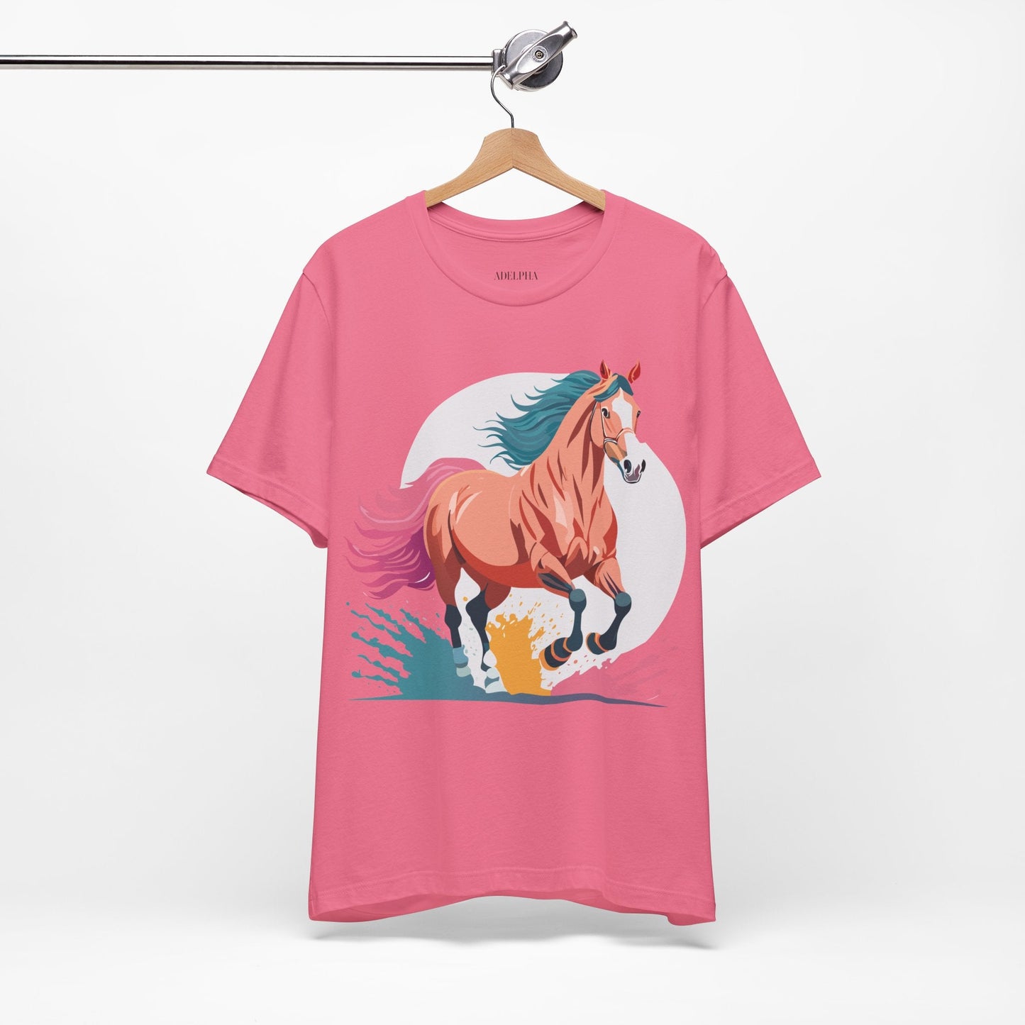 Horse Graphic Unisex 100 Cotton Vintage Animal Art T-Shirt 19