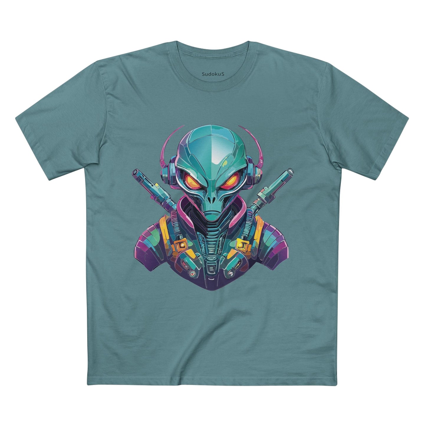 Aliens Graphic Unisex 100 Cotton Staple Tee 6