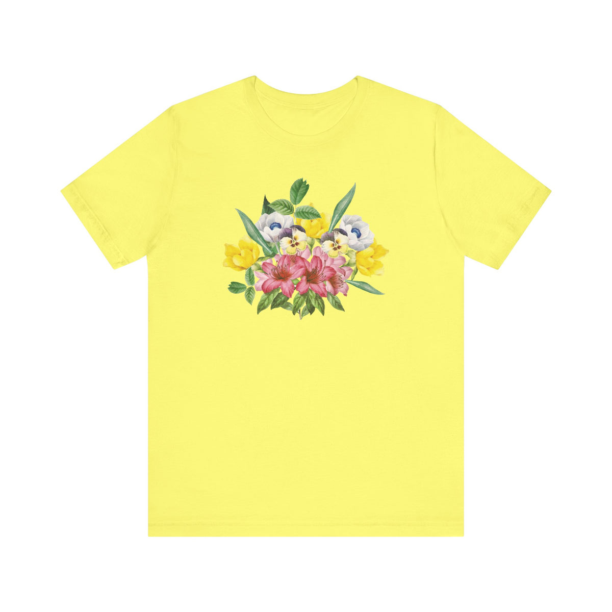 Floral Graphic Tee Shirt - Bella+Canvas Unisex 100 Cotton 49