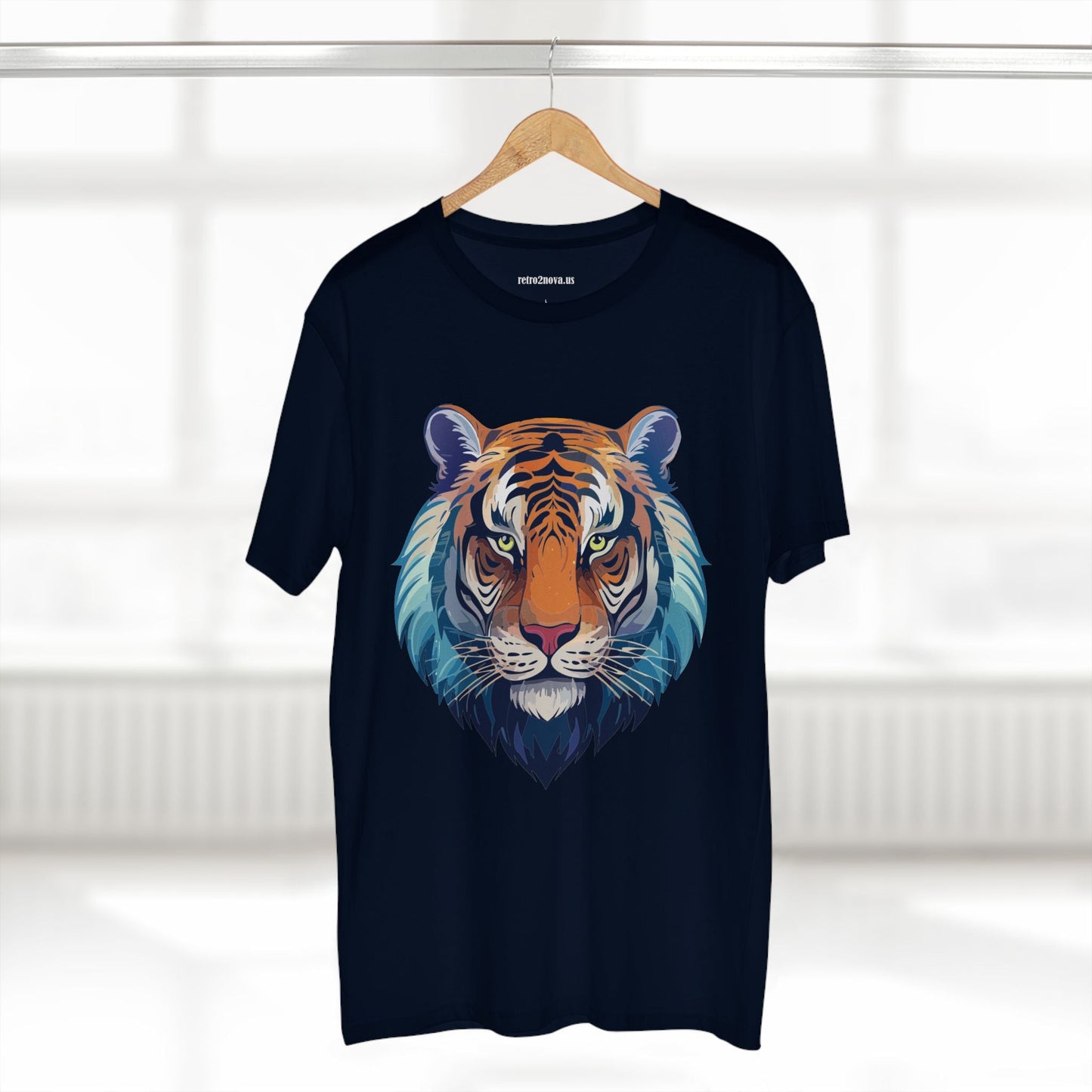 Tiger Shirt Unisex Premium Cotton Staple Tee With Original Art Design From Retro2Nova Exclusive Art Collection