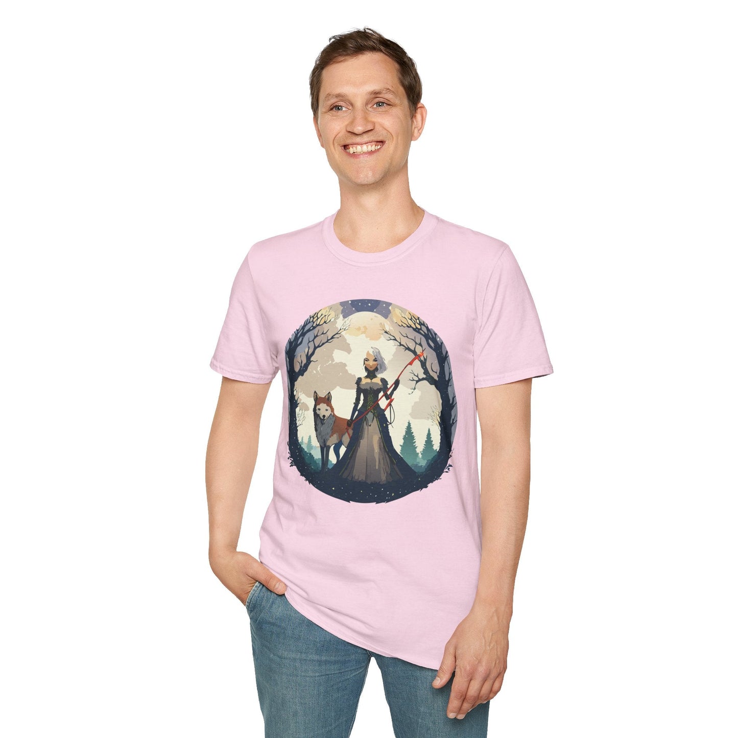 Womens Graphic T Shirts Ladies Art Design Tee Unisex Softstyle Cotton Tee Everyday Comfort