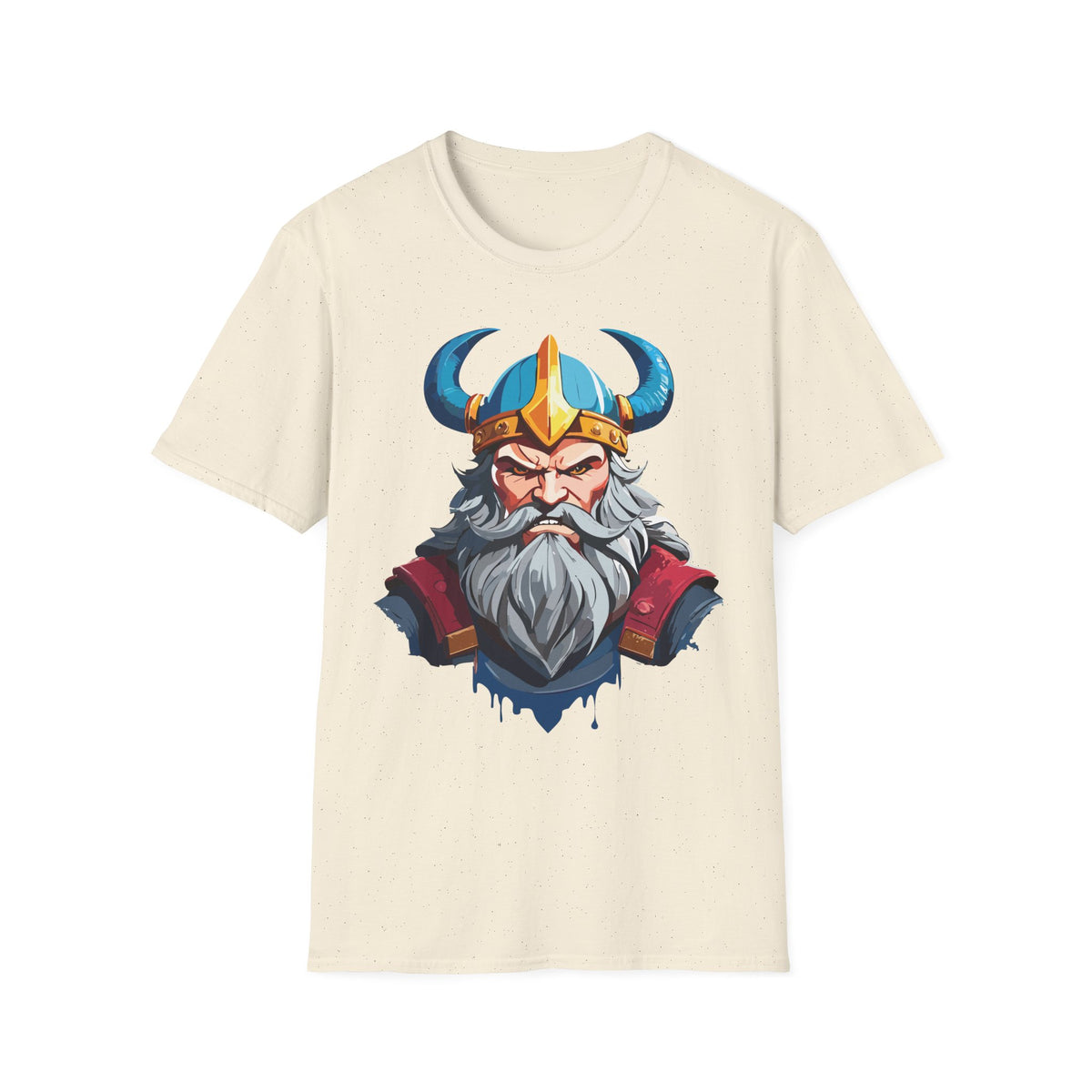 Viking Warrior Helmet T-Shirt | Norse God Illustration