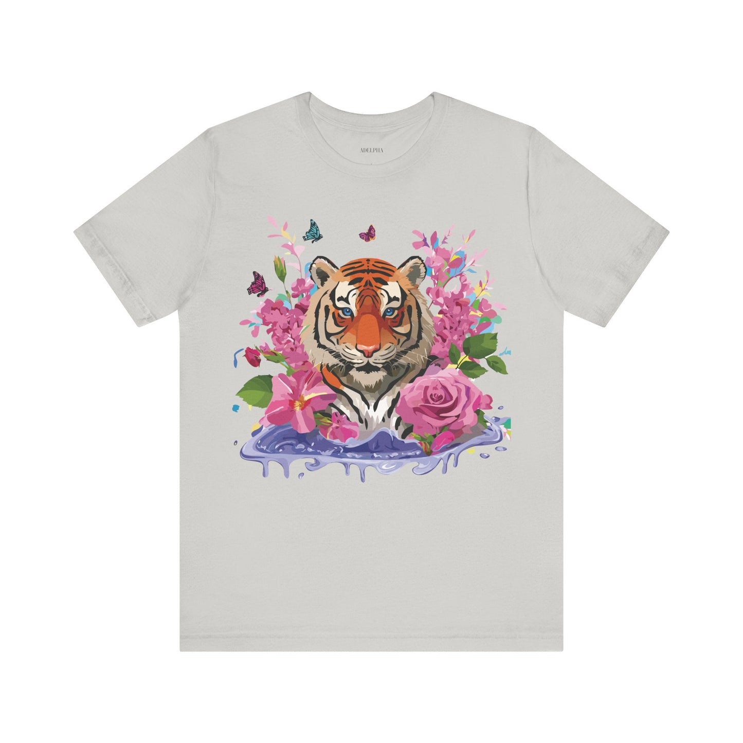 Tiger Graphic Unisex 100 Cotton Vintage Art with Animal Tee 11