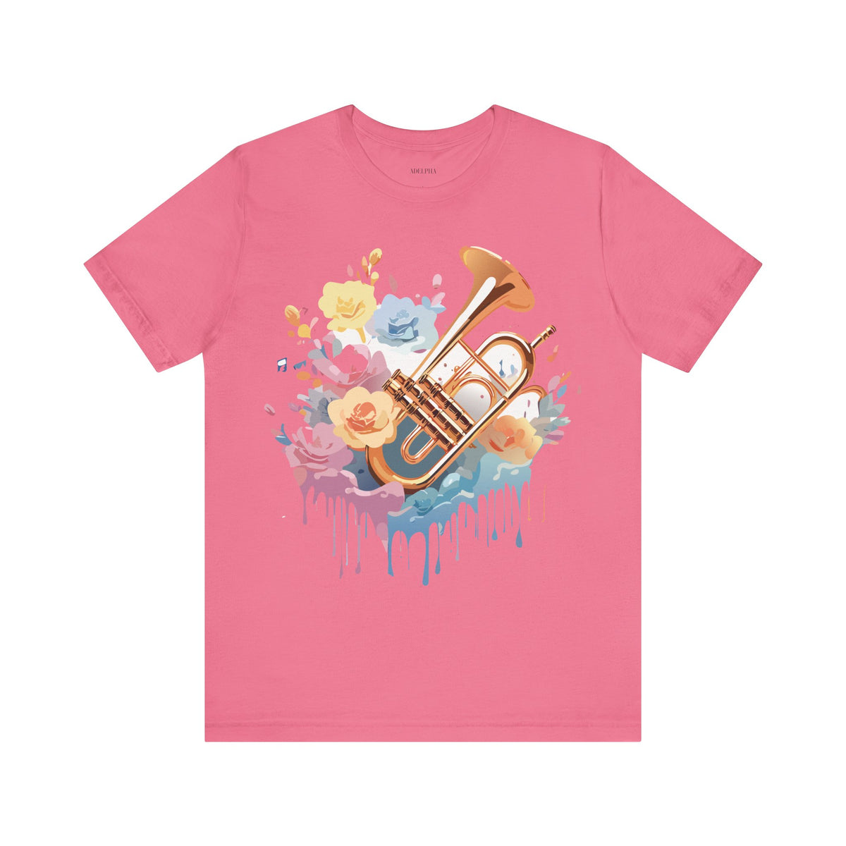 Music Graphic Unisex Cotton Bella+Canvas Tee with Art Design m158
