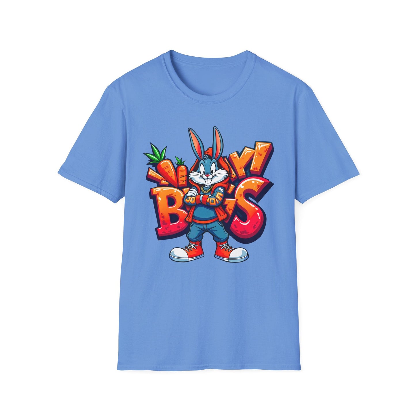 Funny Cartoon Animals T Shirt With Animation Design Unisex Softstyle Graphic Tee Gildan 64000